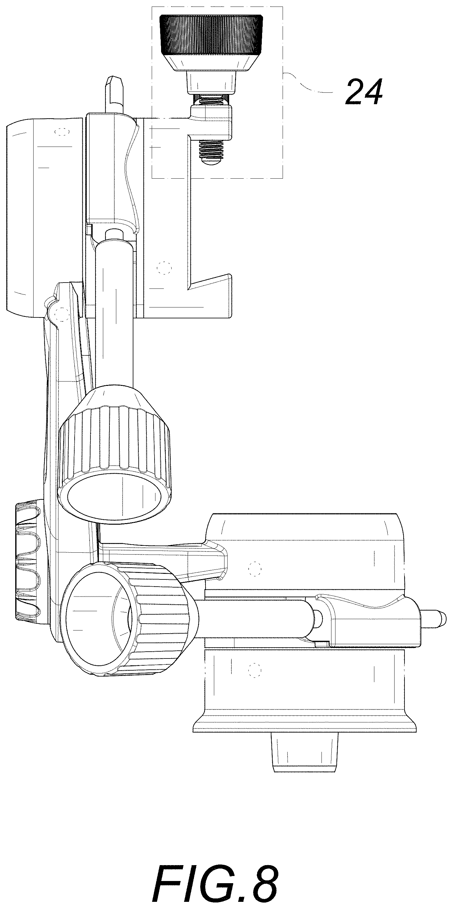 Patent USD1000496 Figure 8 – Astronomical telescope altazimuth mount