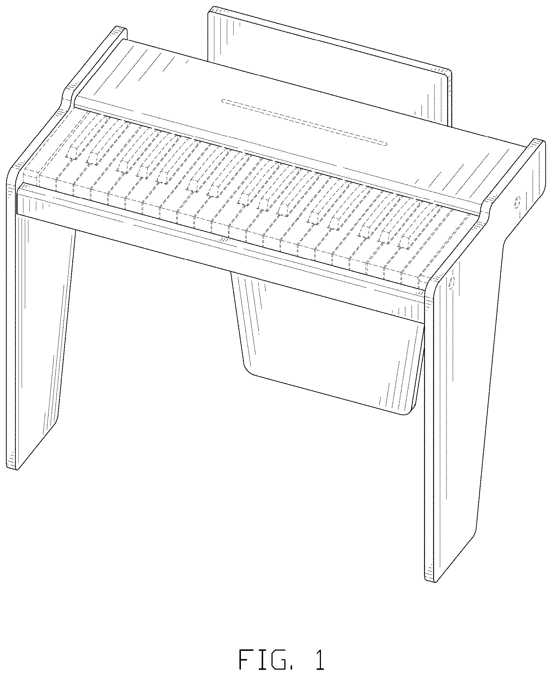 Patent USD1000511 — Piano — Figure 1