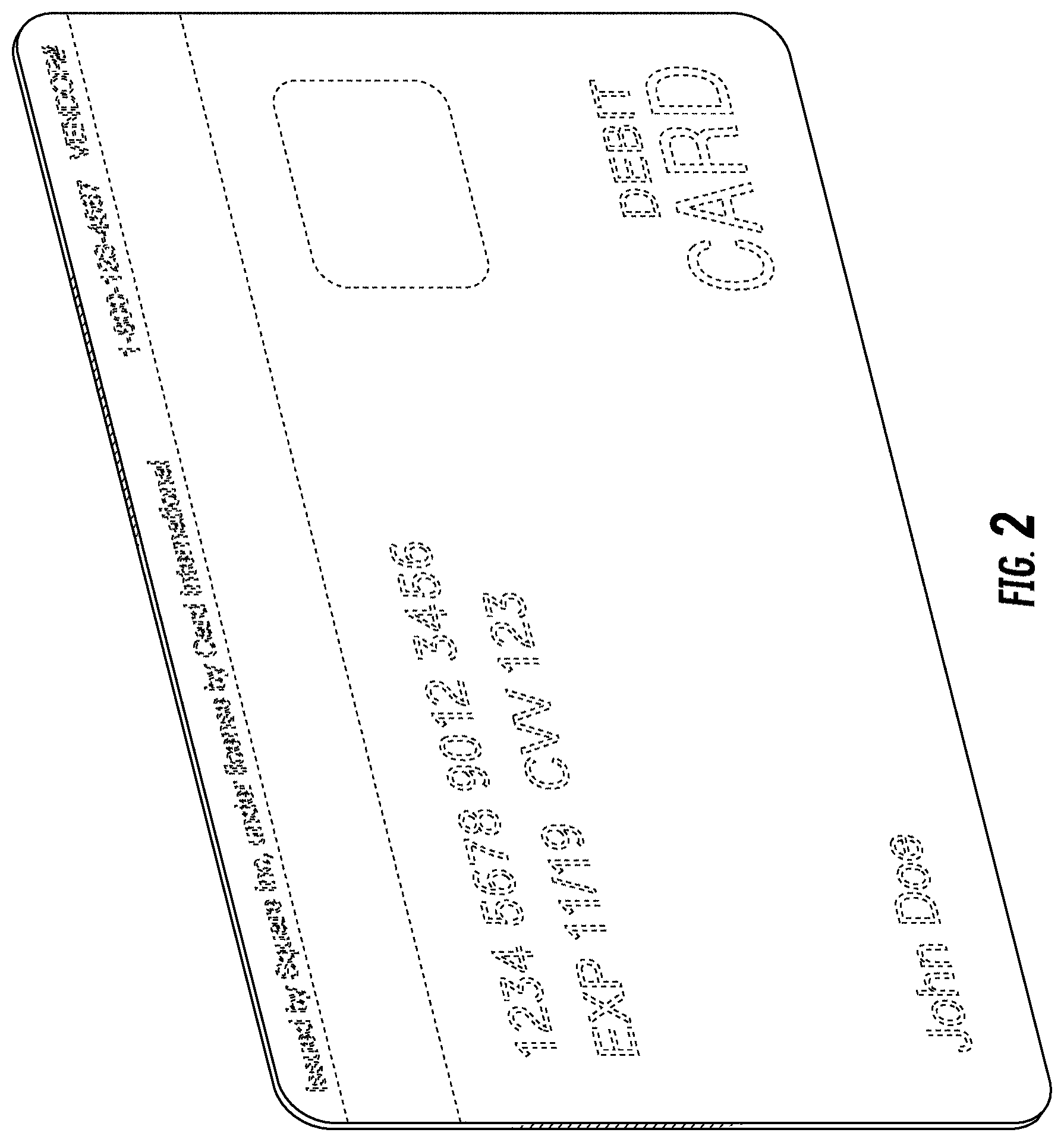 Patent USD1000515 Figure 2 – Payment card