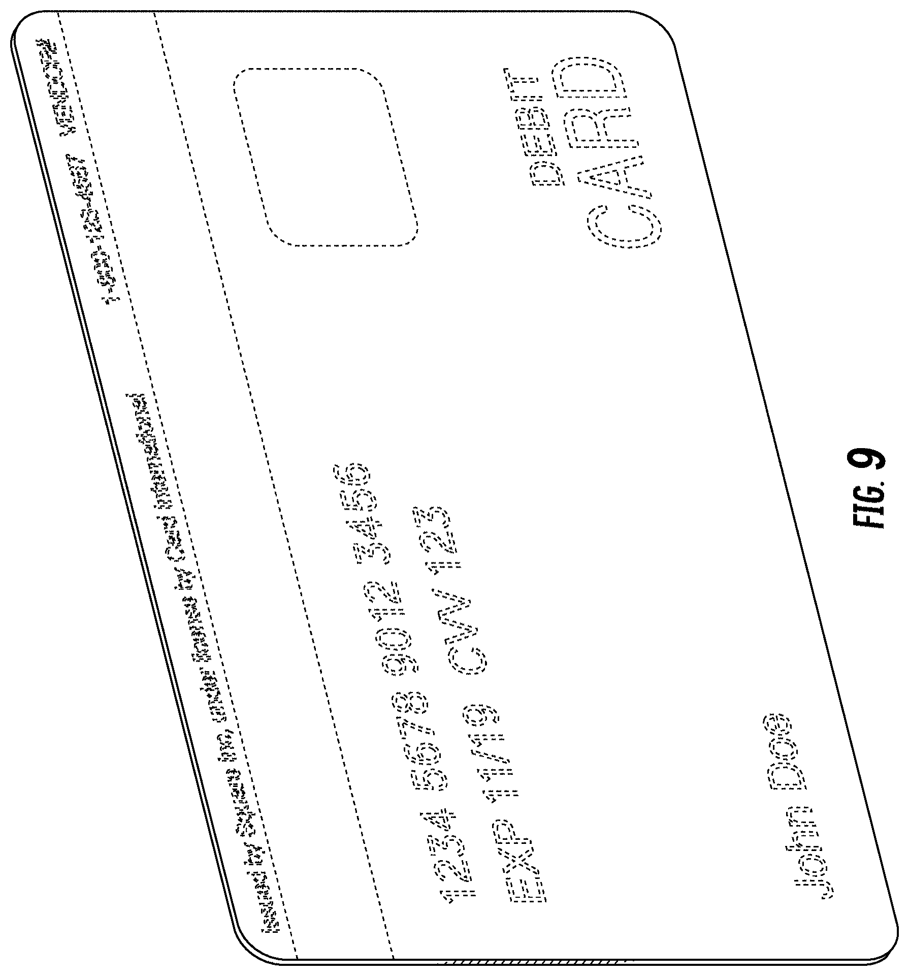Patent USD1000515 Figure 7 – Payment card