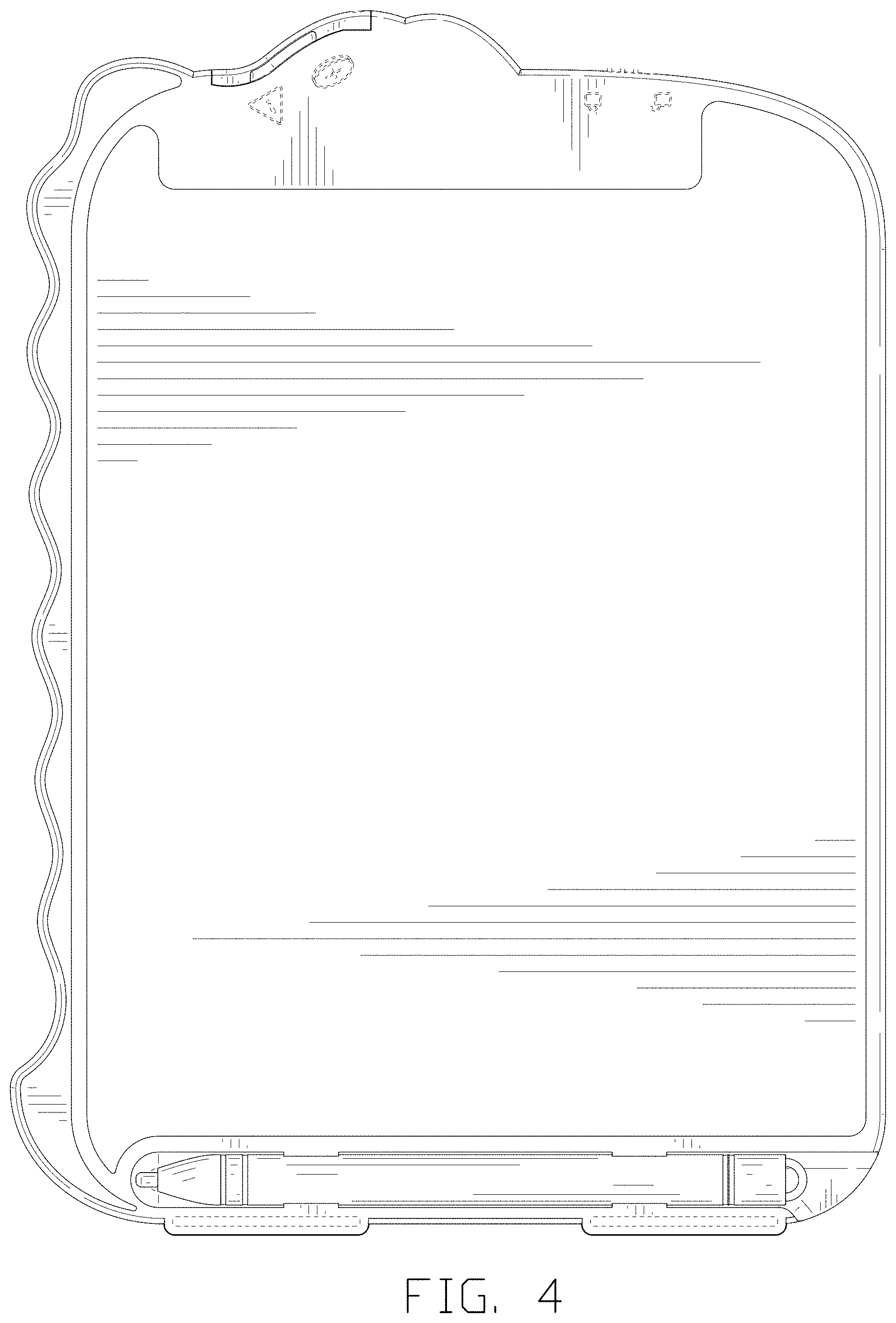 Patent USD1000520 Figure 4 – Writing board