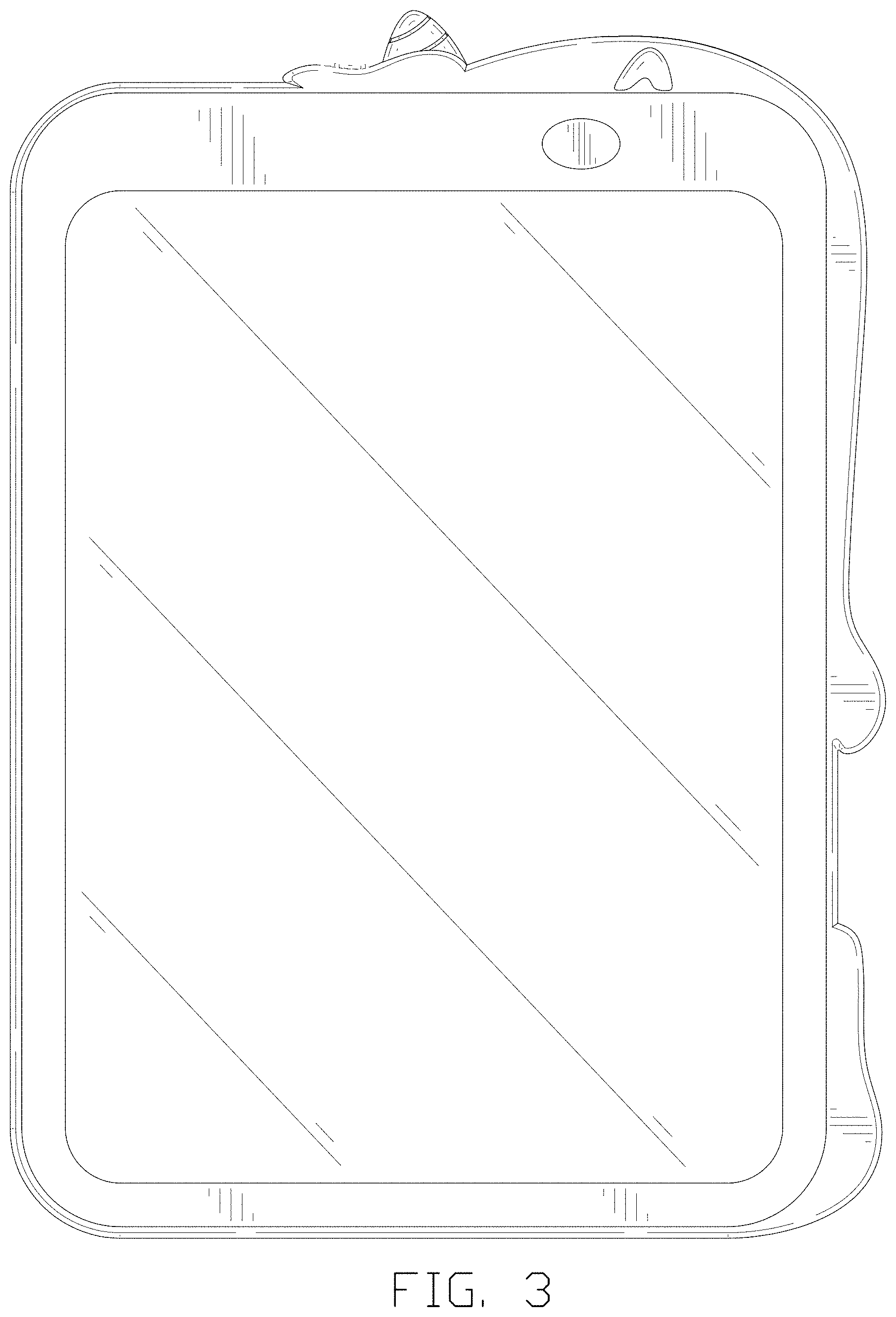Patent USD1000521 Figure 3 – Writing board