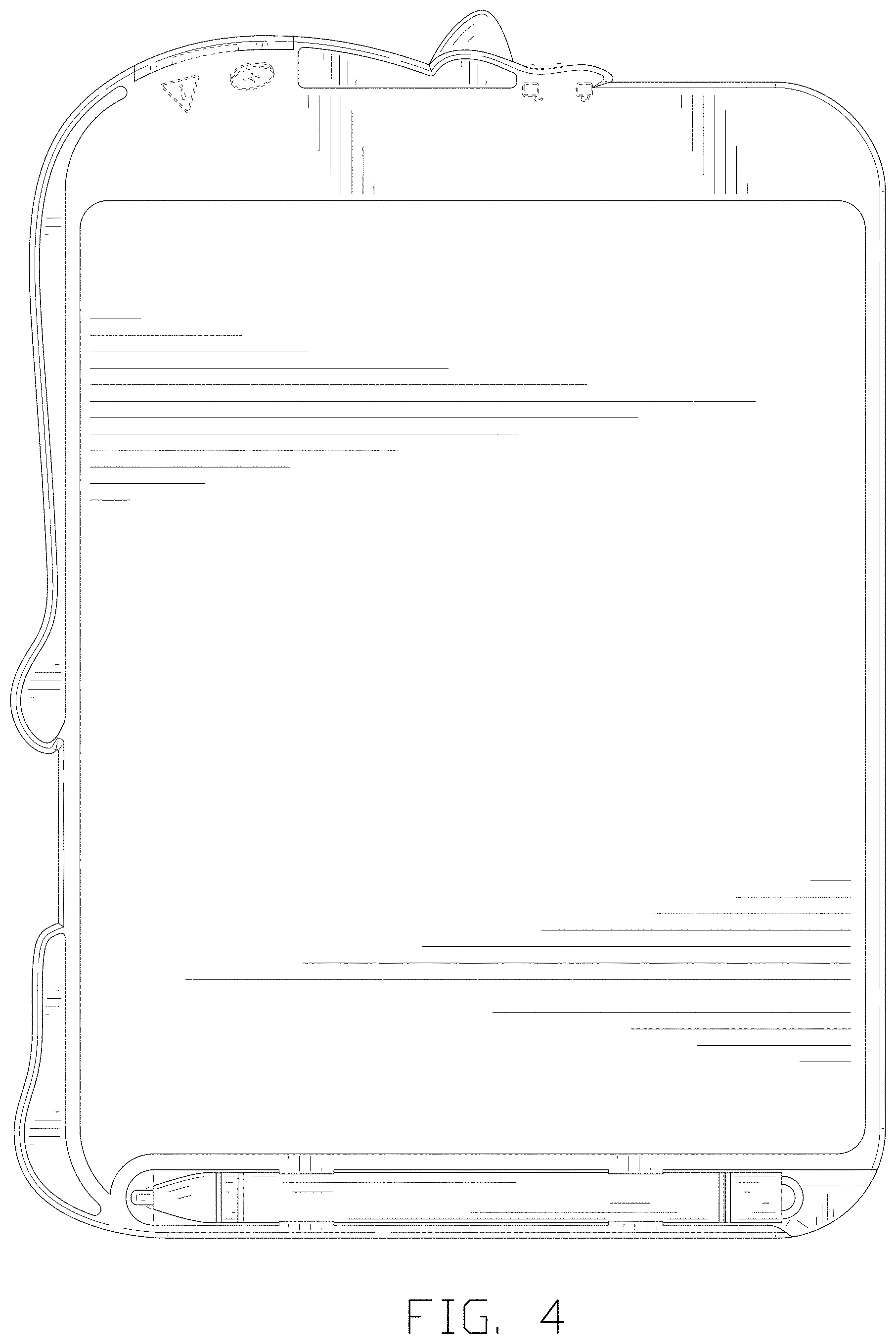 Patent USD1000521 Figure 4 – Writing board