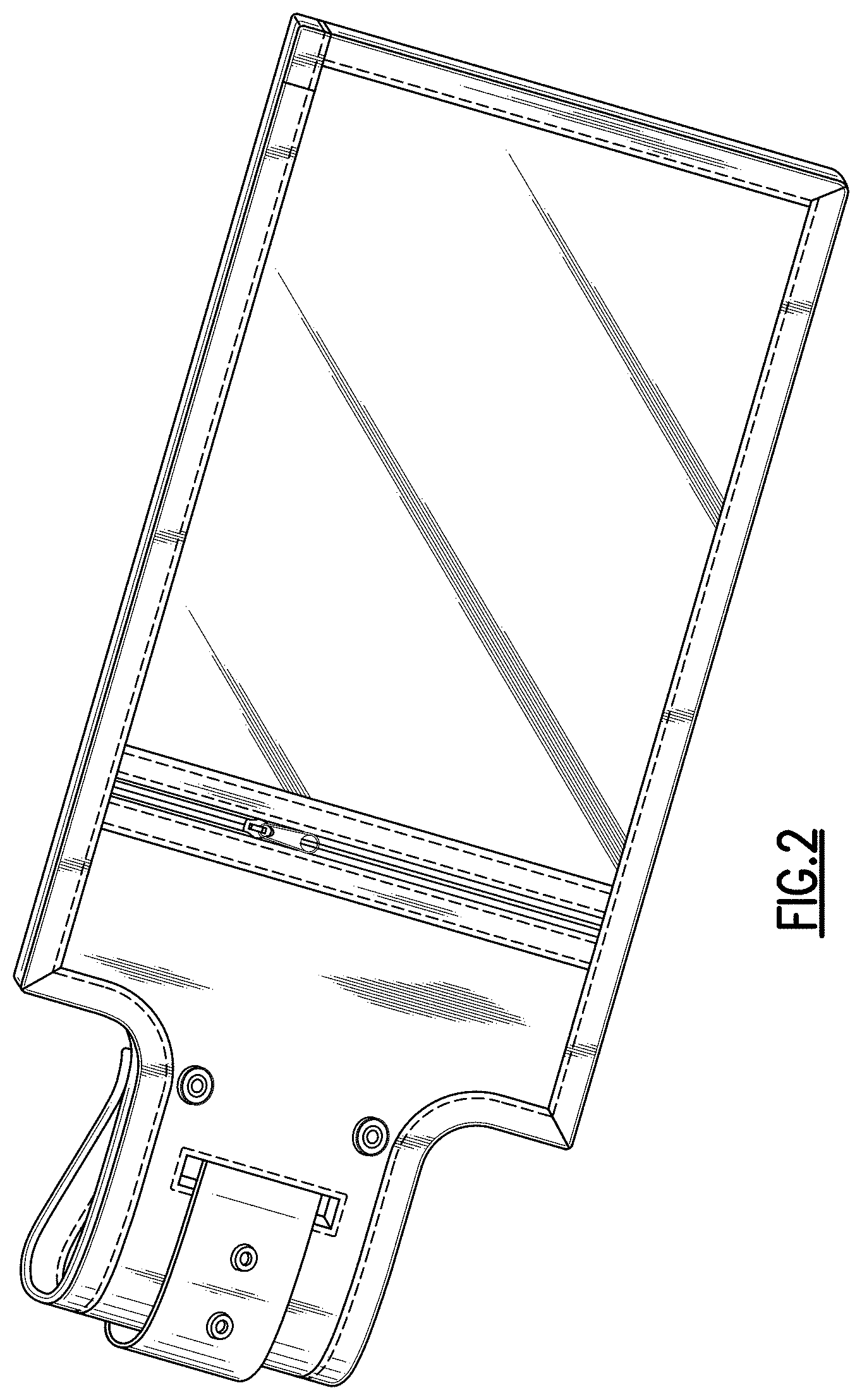 Patent USD1000523 Figure 2 – Re-usable shipping tag for baggage