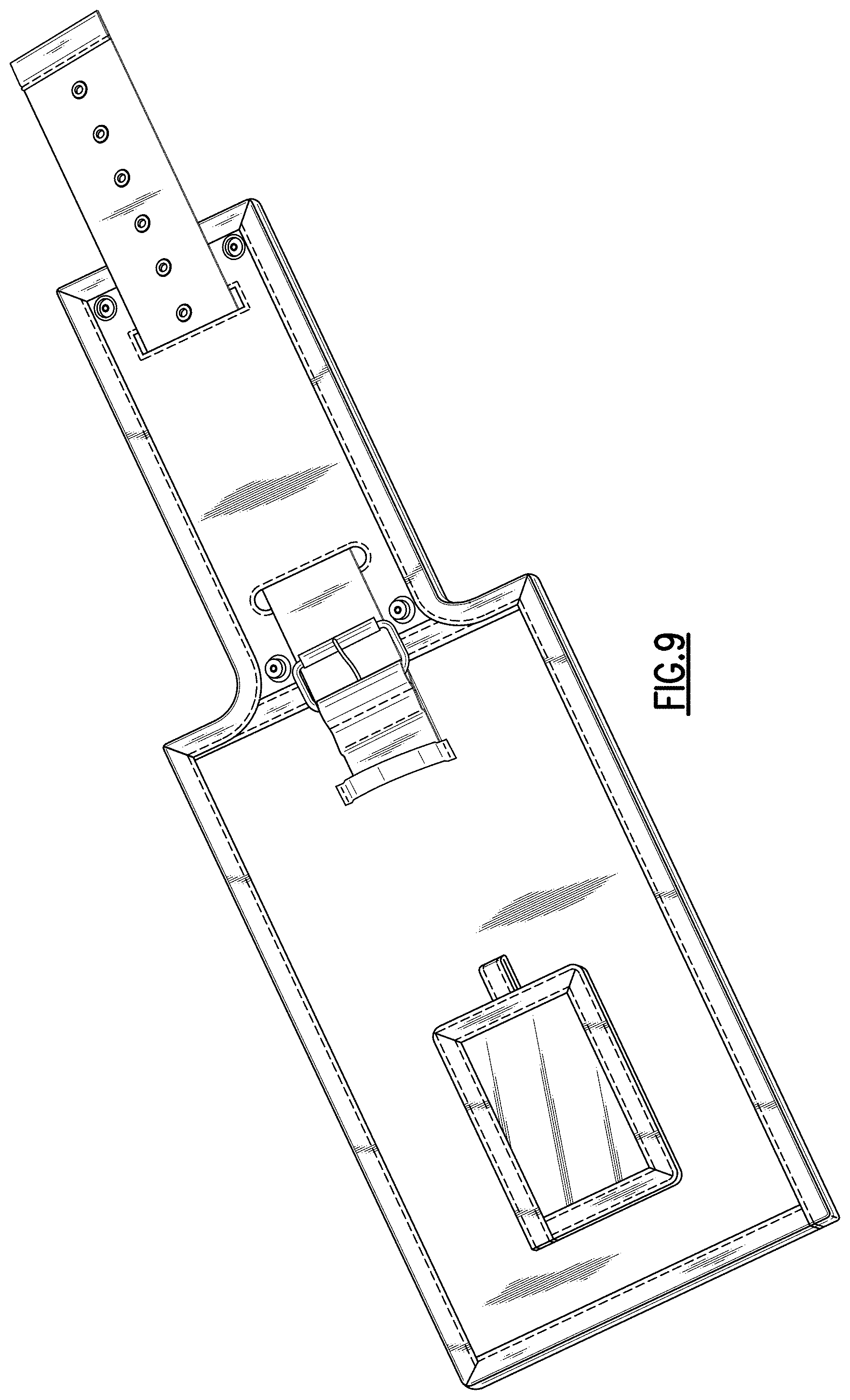 Patent USD1000523 Figure 5 – Re-usable shipping tag for baggage