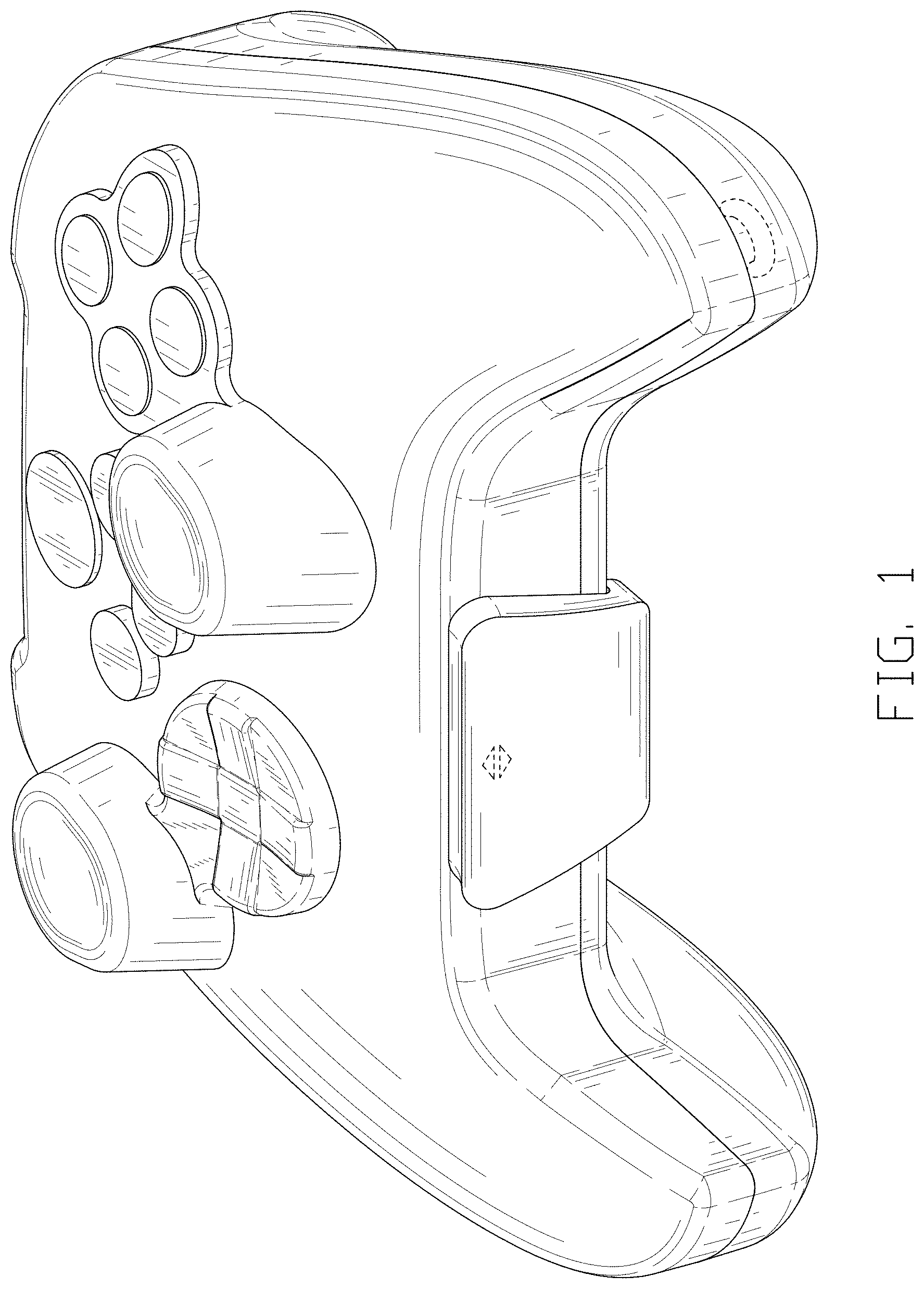 Patent USD1000524 Figure 1 – Game controller