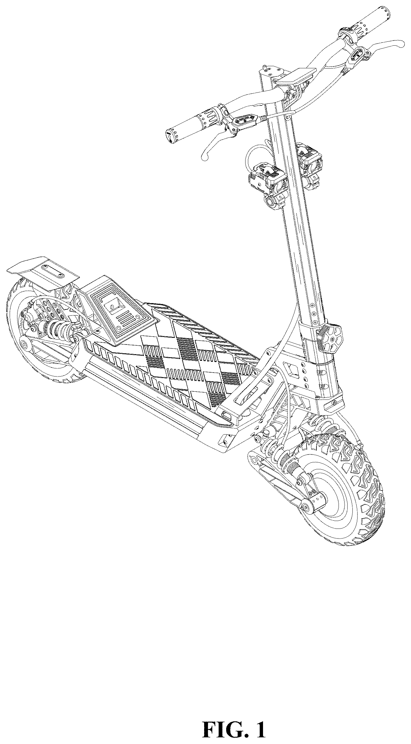 Patent USD1000528 Figure 1 – Multifunctional off-road scooter