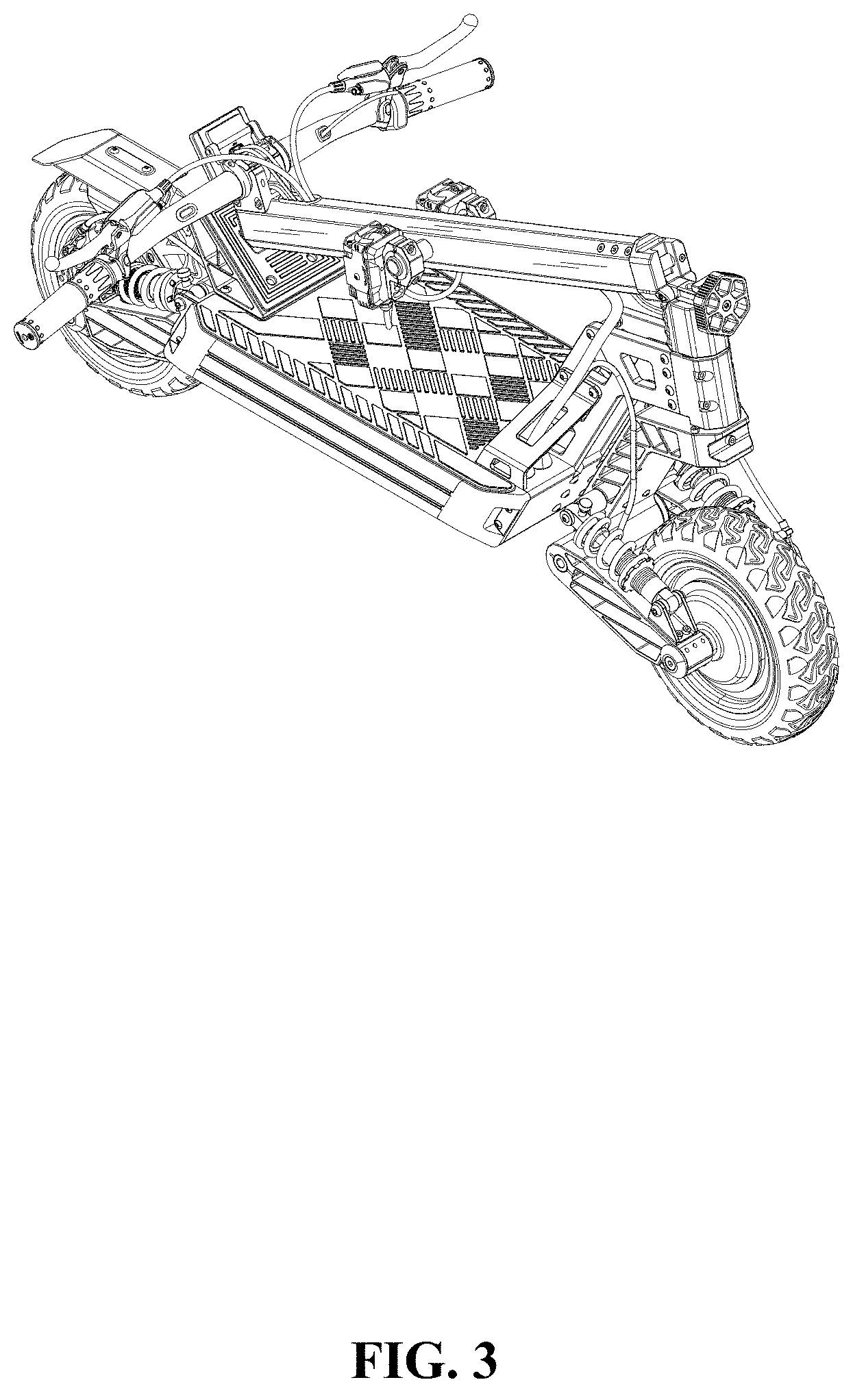 Patent USD1000528 Figure 3 – Multifunctional off-road scooter