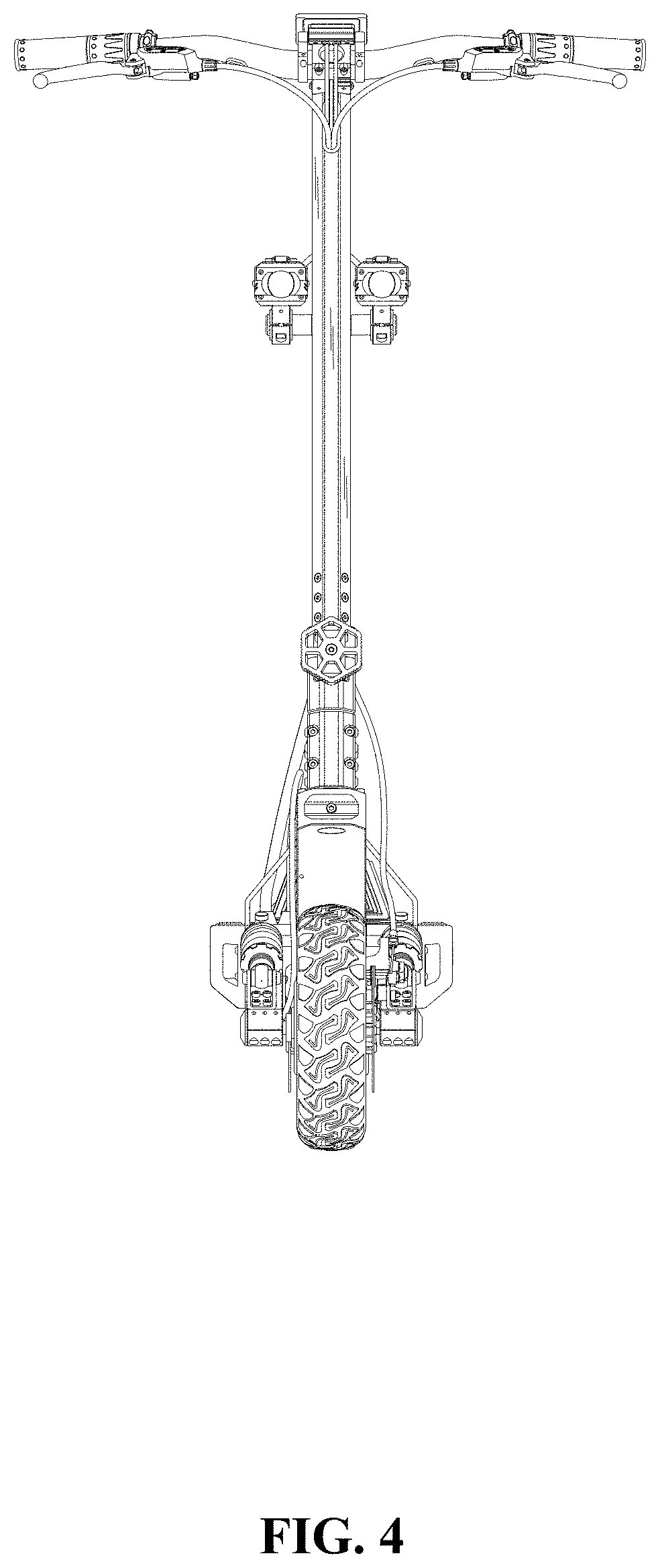 Patent USD1000528 Figure 4 – Multifunctional off-road scooter