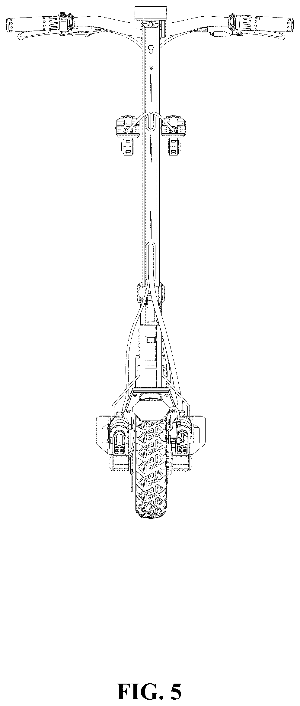 Patent USD1000528 Figure 5 – Multifunctional off-road scooter
