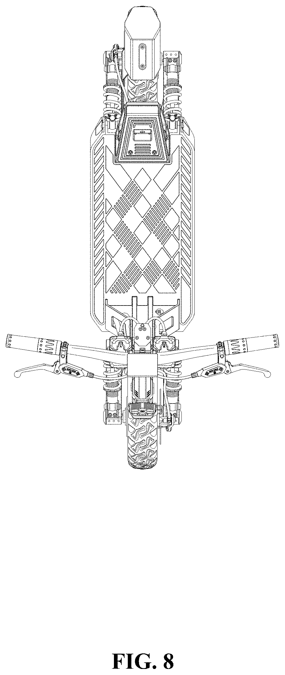 Patent USD1000528 Figure 8 – Multifunctional off-road scooter