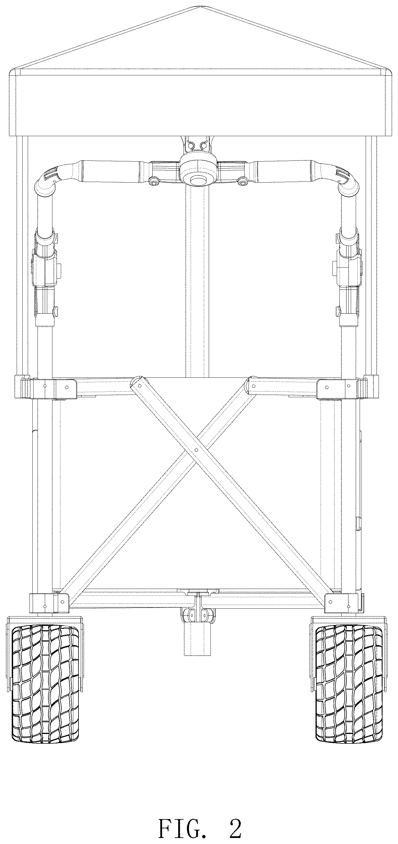 Patent USD1000536 Figure 2 – Camp cart