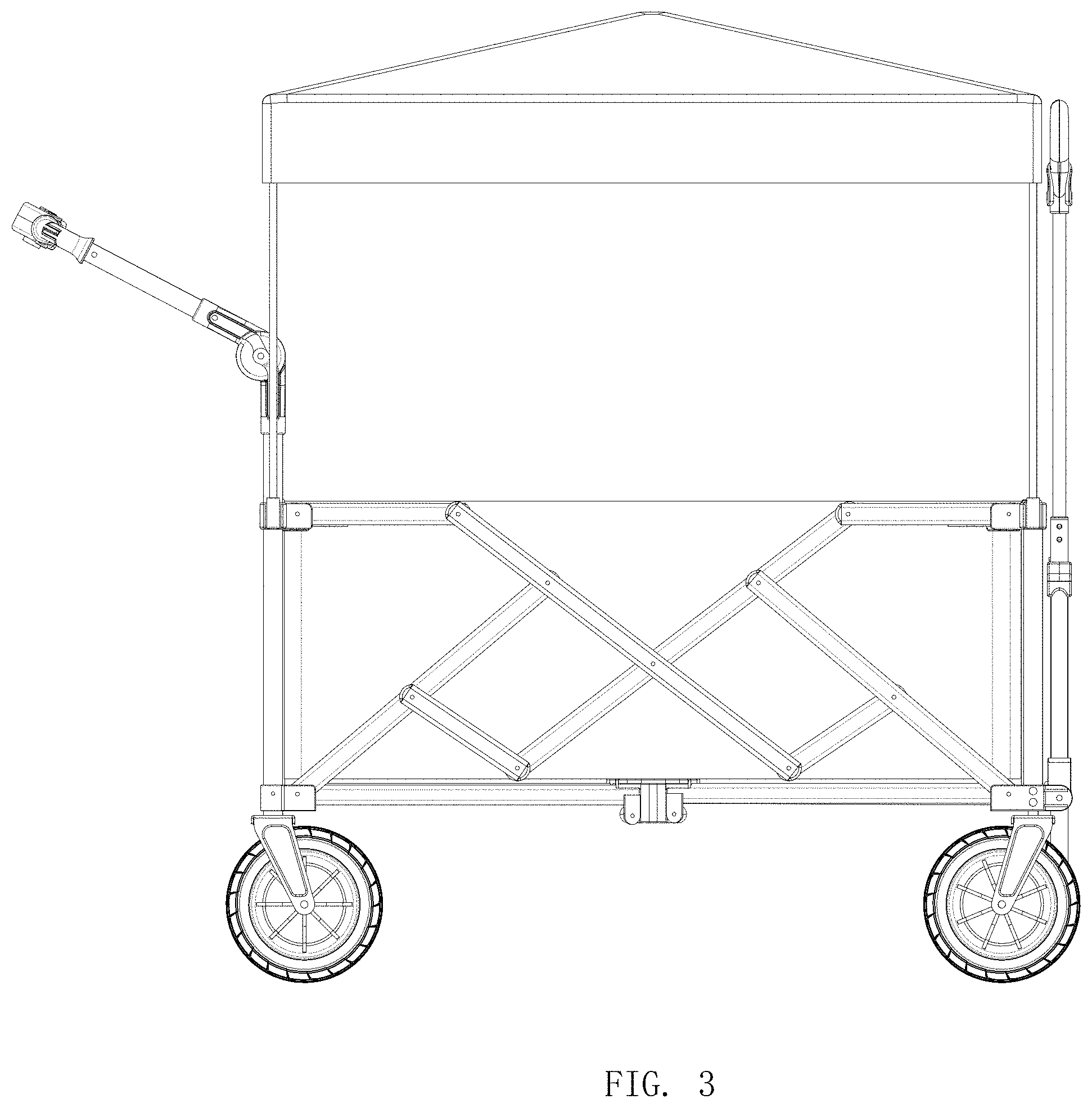 Patent USD1000536 Figure 3 – Camp cart