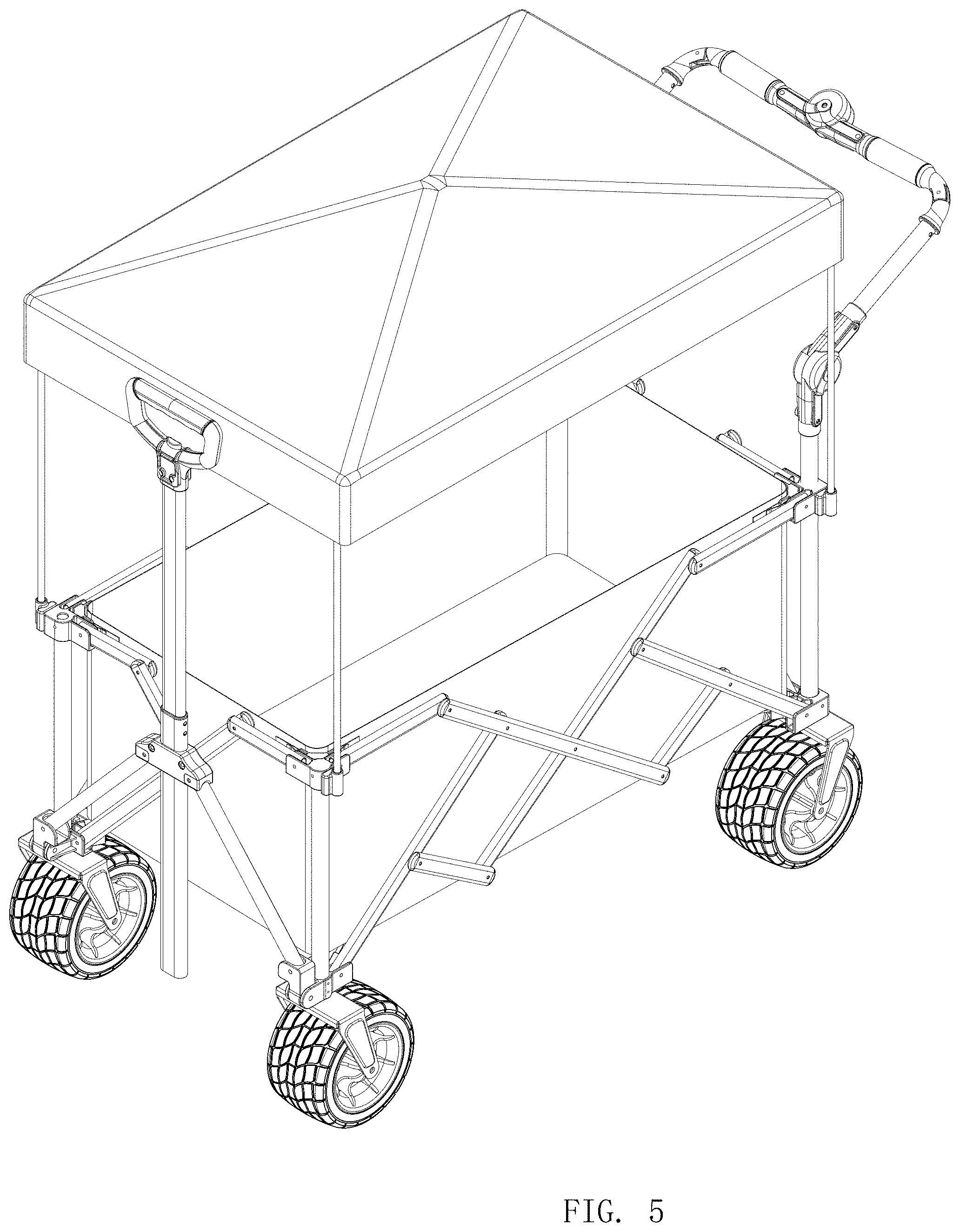 Patent USD1000536 Figure 5 – Camp cart