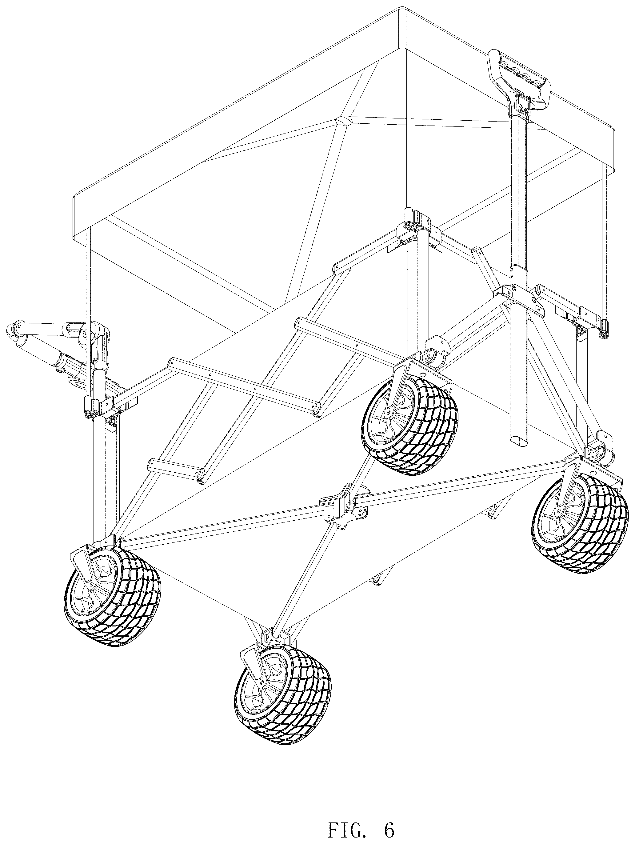 Patent USD1000536 Figure 6 – Camp cart