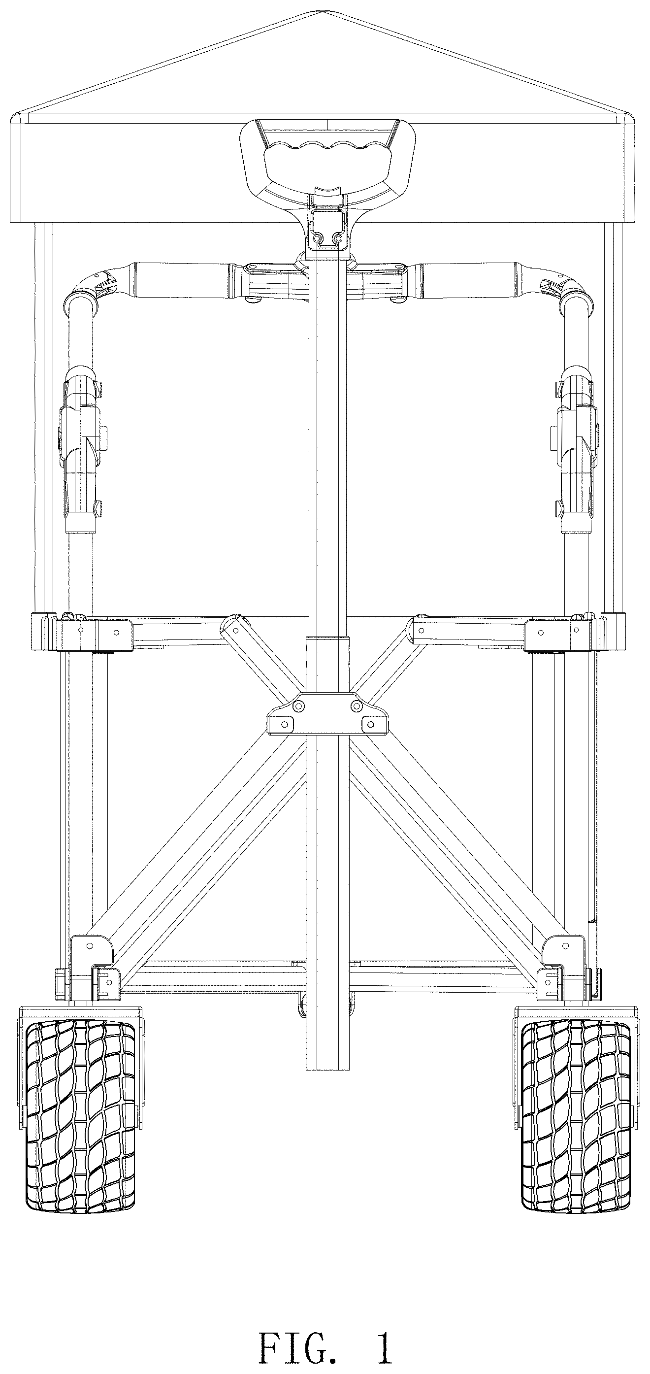 Patent USD1000537 Figure 1 – Camp cart
