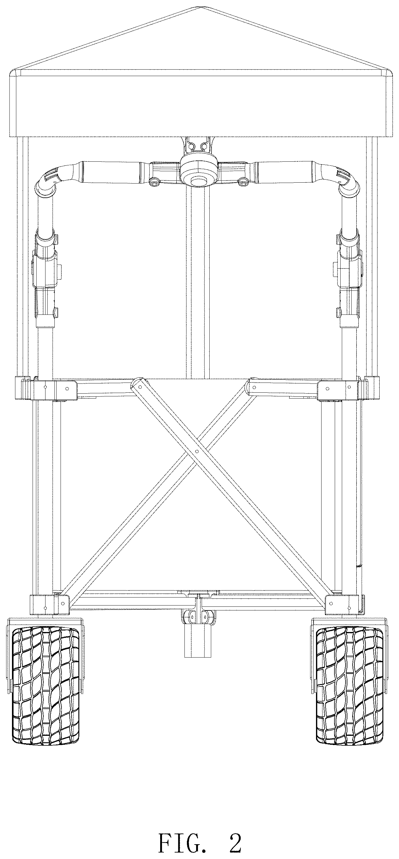 Patent USD1000537 Figure 2 – Camp cart