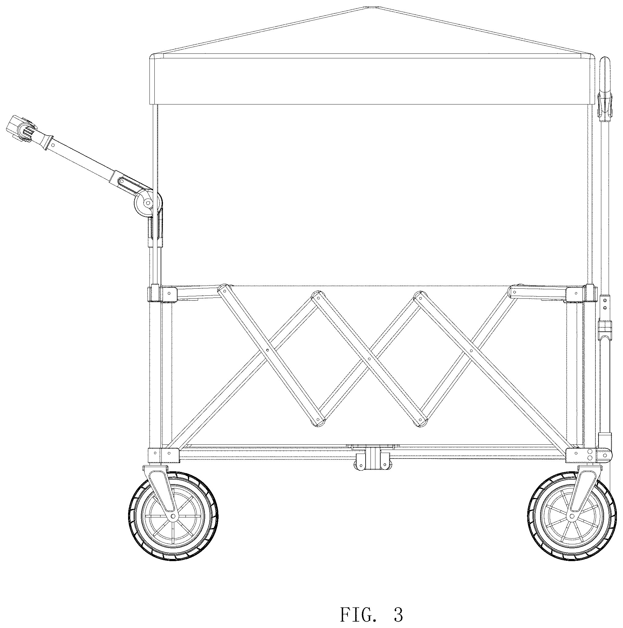 Patent USD1000537 Figure 3 – Camp cart