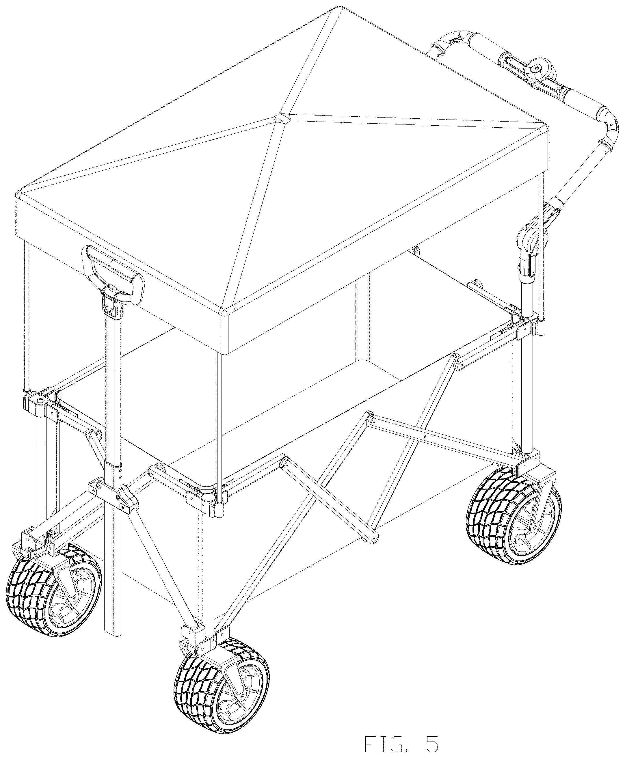 Patent USD1000538 Figure 5 – Camp cart
