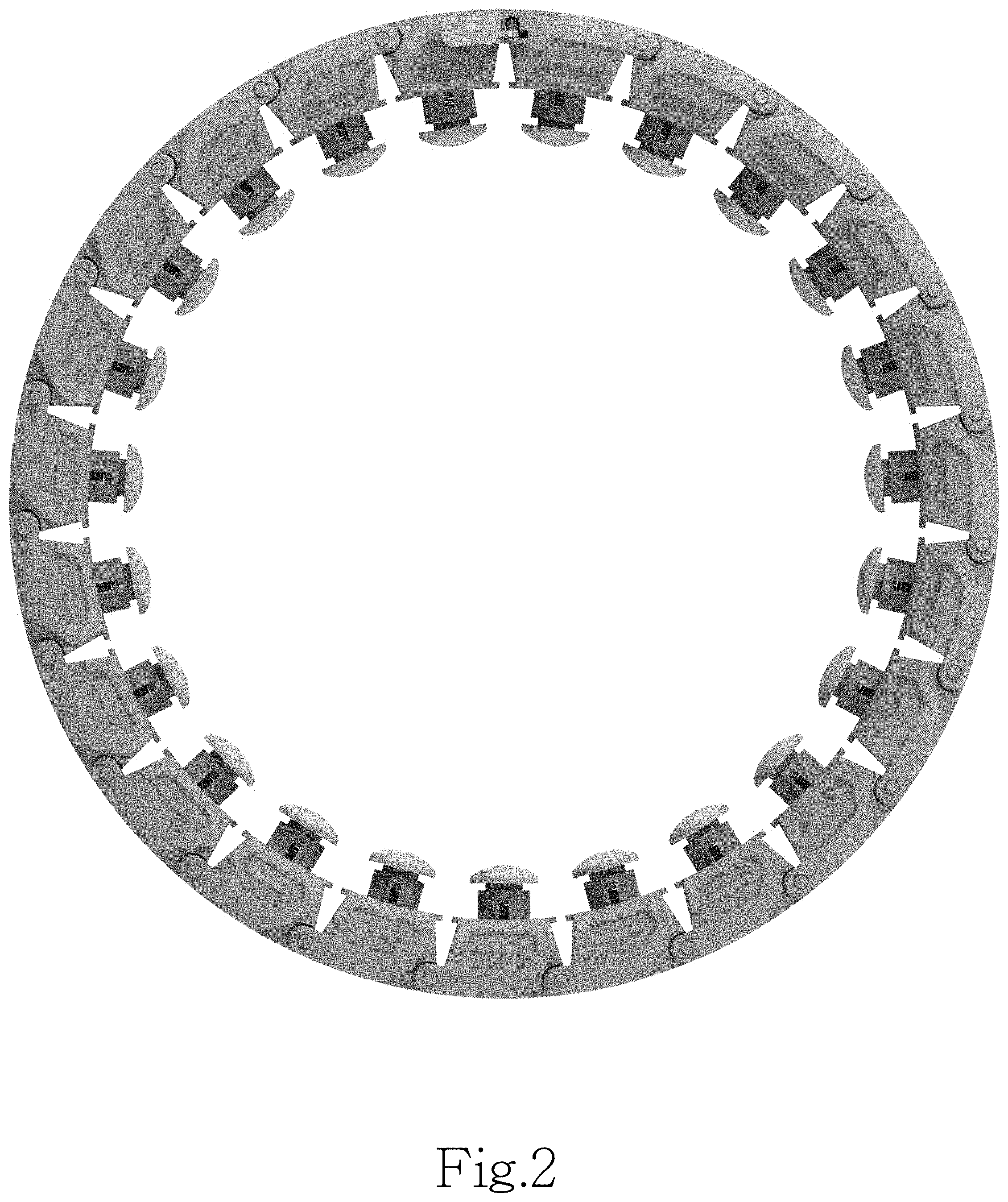 Patent USD1000539 Figure 2 – Hula hoop