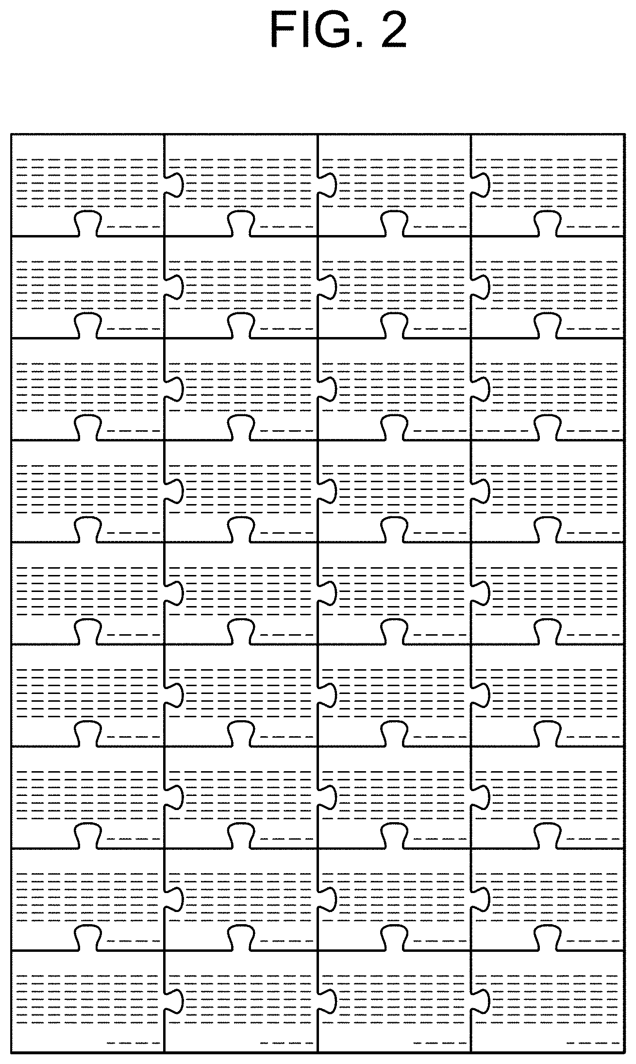 Patent USD1000540 Figure 2 – Interconnectable puzzle piece shaped note paper