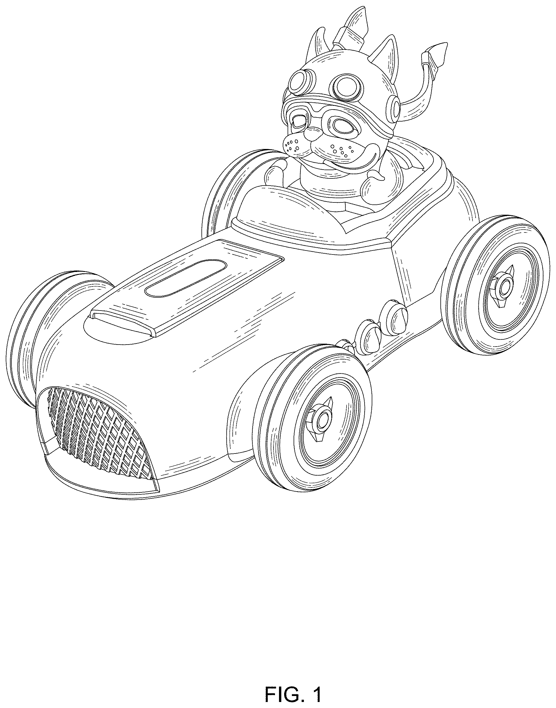 Patent USD1000541 Figure 1 – Toy car