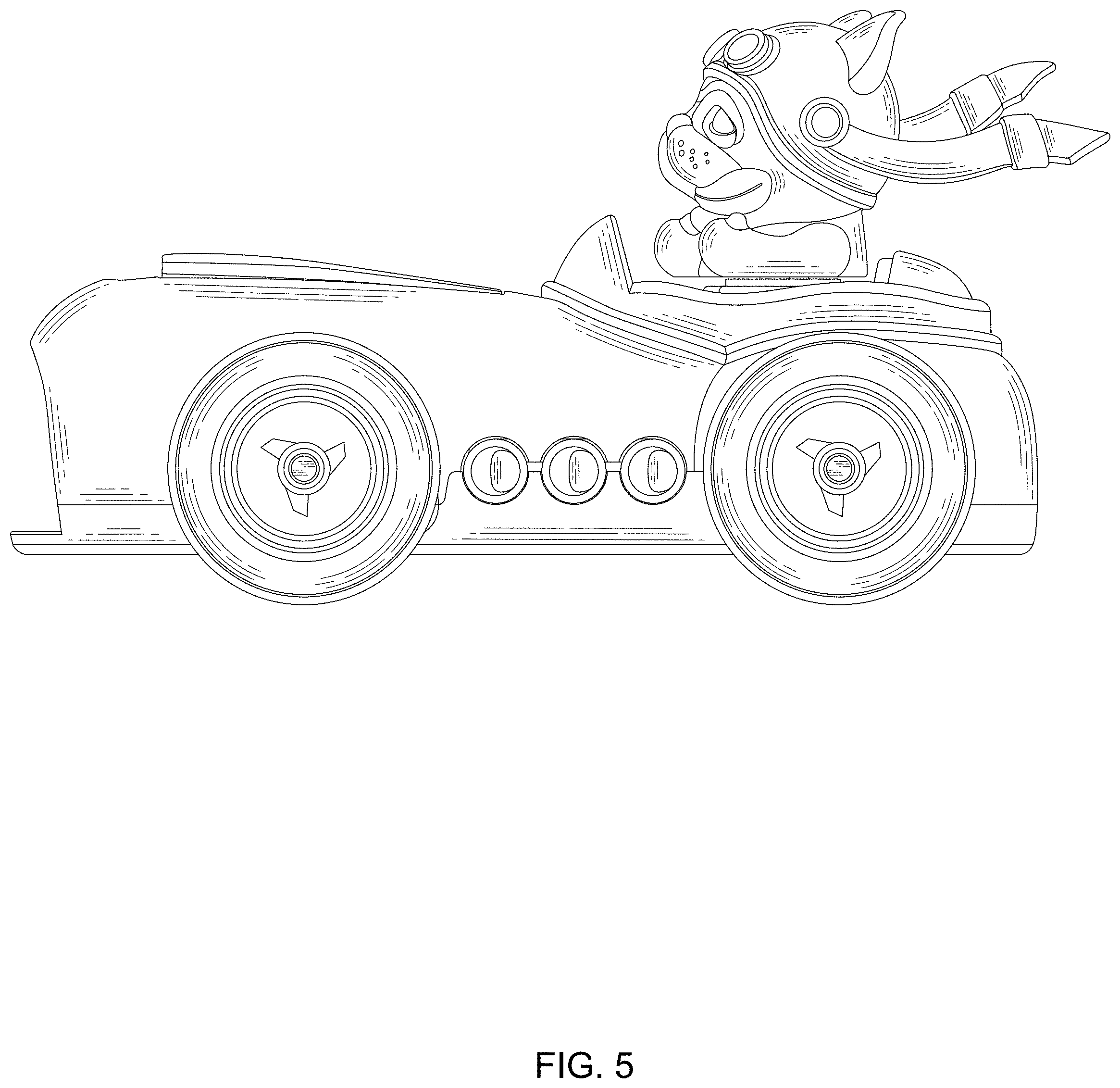 Patent USD1000541 Figure 5 – Toy car