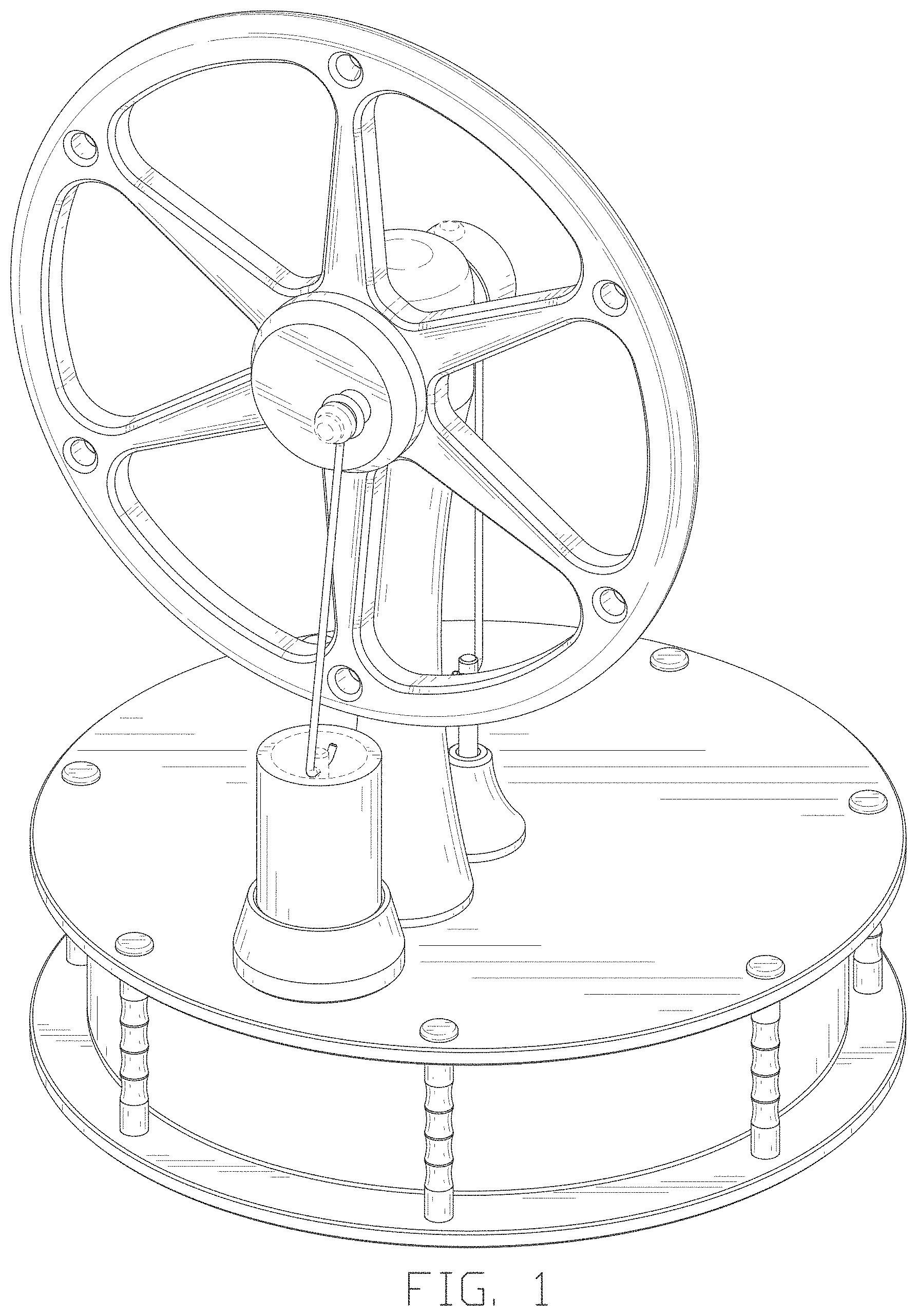 Patent USD1000546 Figure 1 – Stirling engine