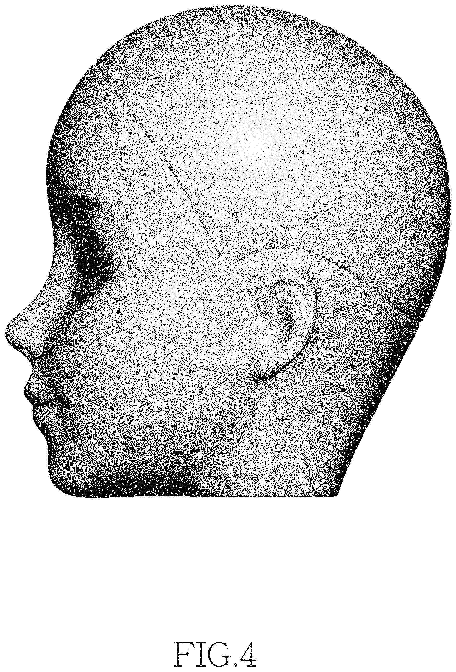 Patent USD1000547 Figure 4 – Doll head