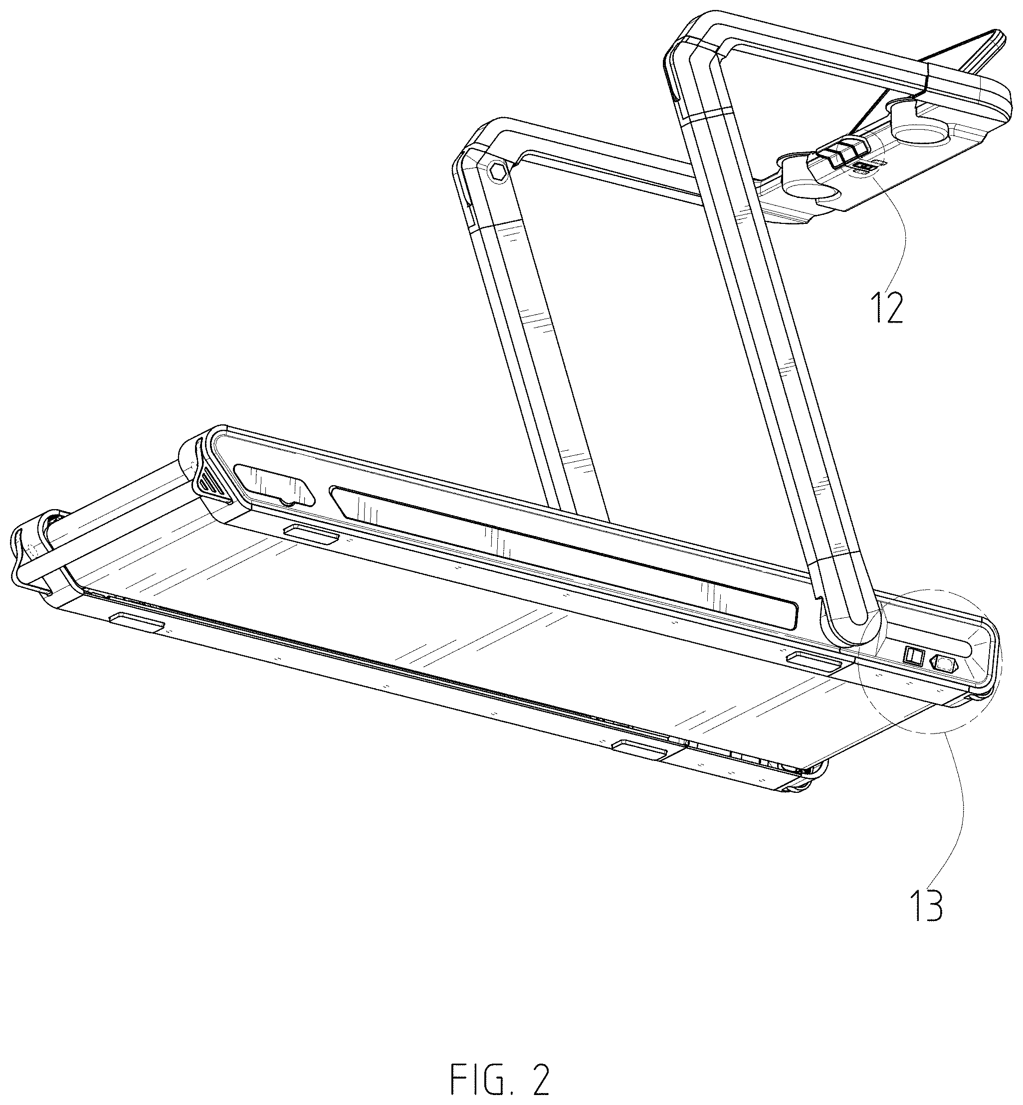 Patent USD1000548 Figure 2 – Treadmill