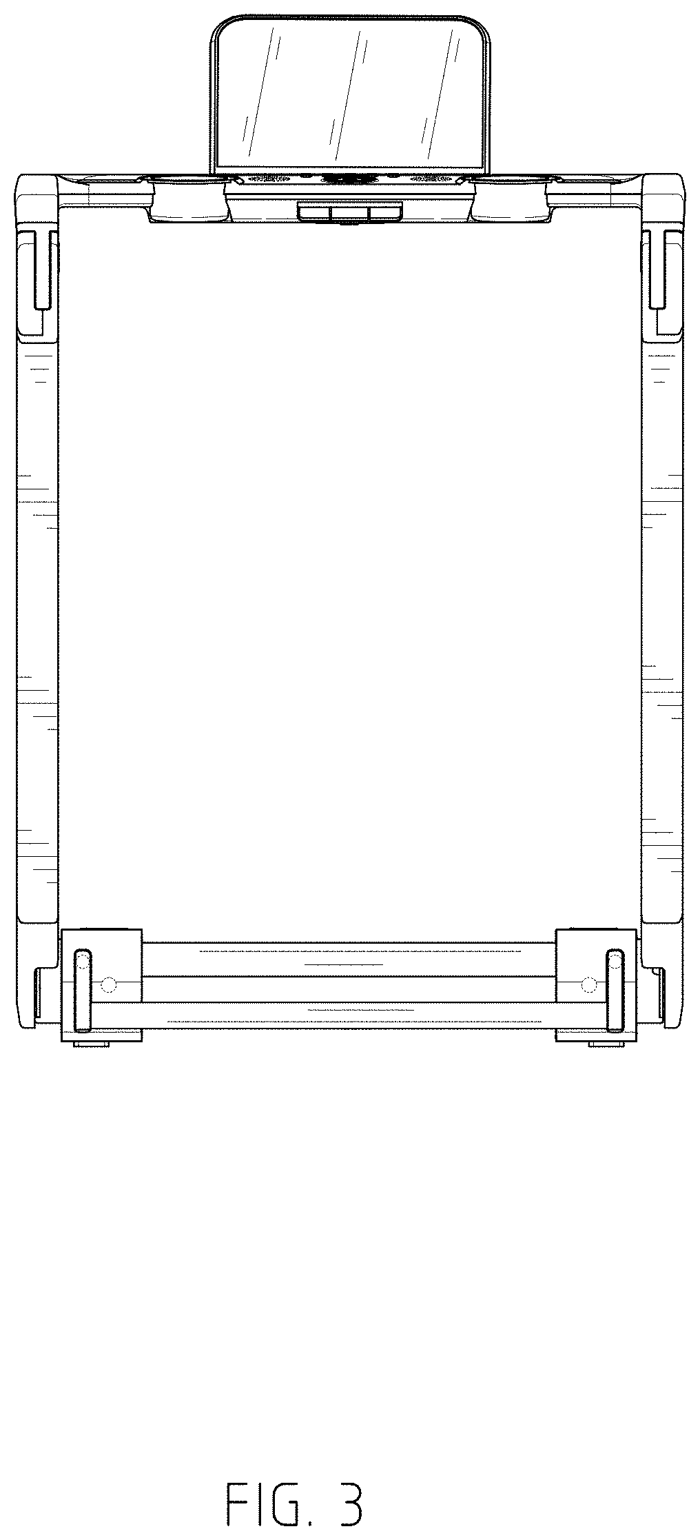 Patent USD1000548 Figure 3 – Treadmill