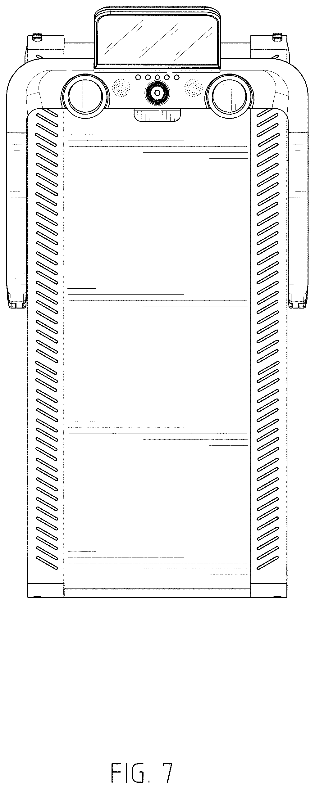 Patent USD1000548 Figure 7 – Treadmill