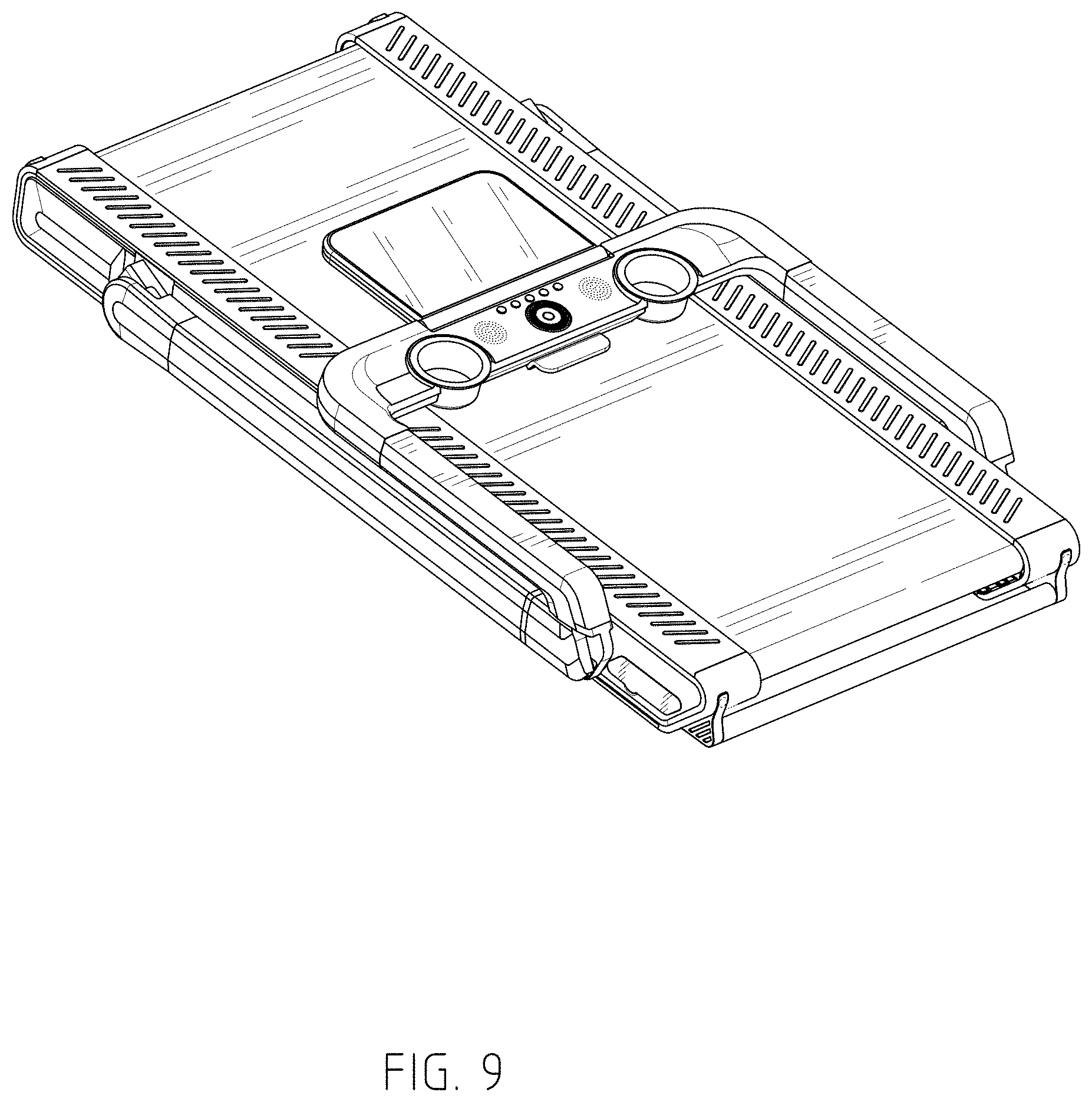 Patent USD1000548 Figure 9 – Treadmill