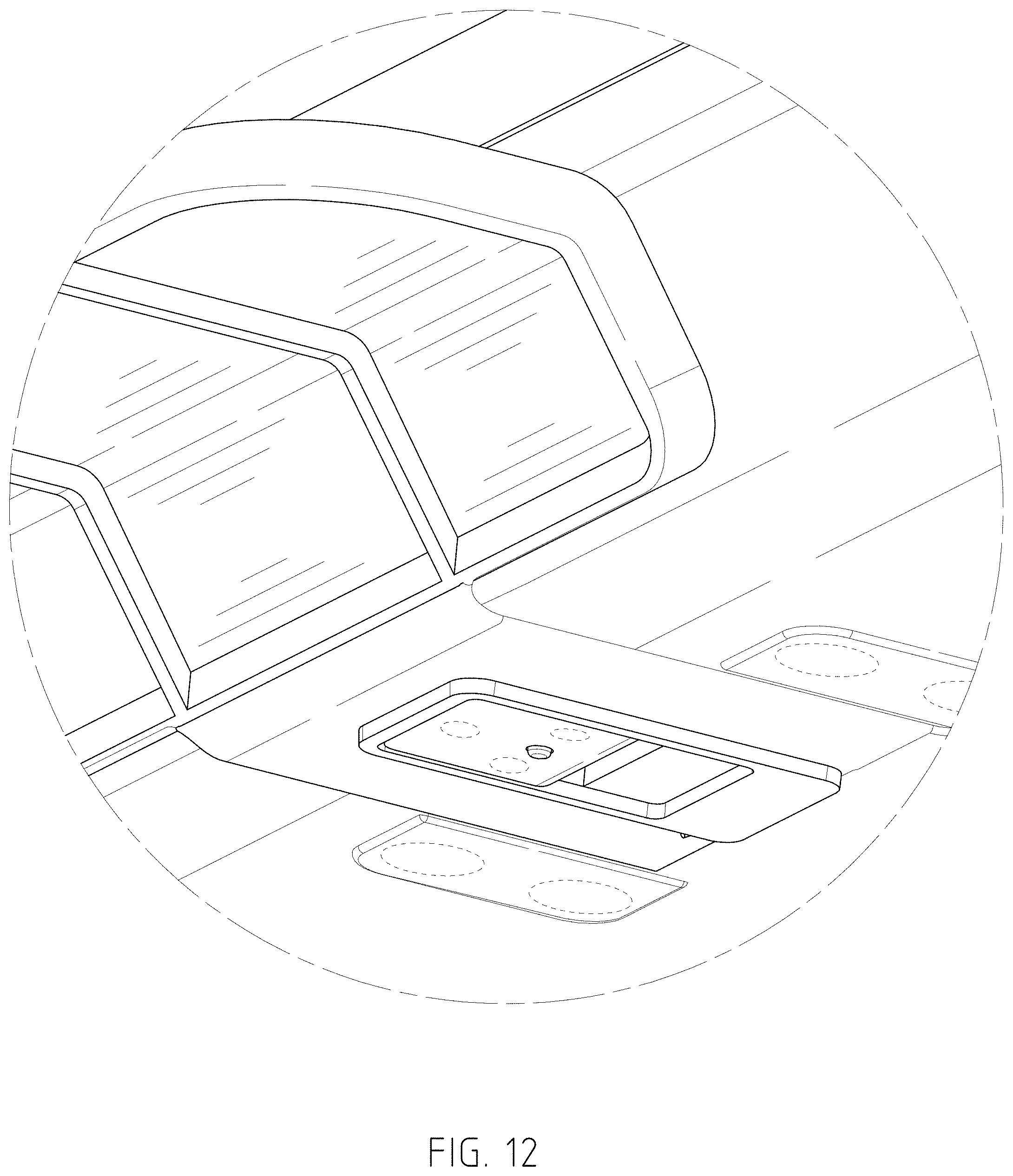 Patent USD1000548 Figure 12 – Treadmill