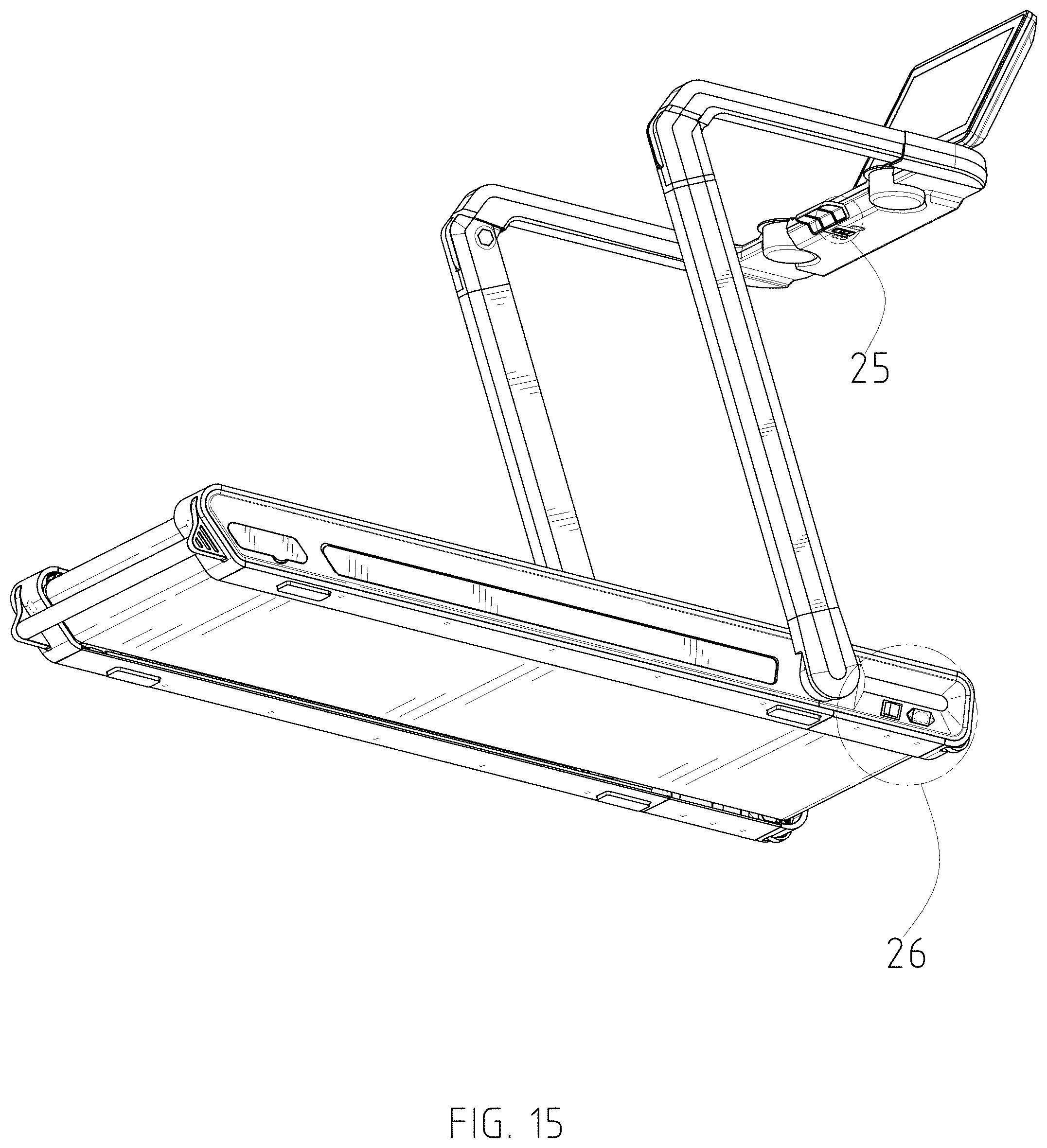 Patent USD1000548 Figure 15 – Treadmill