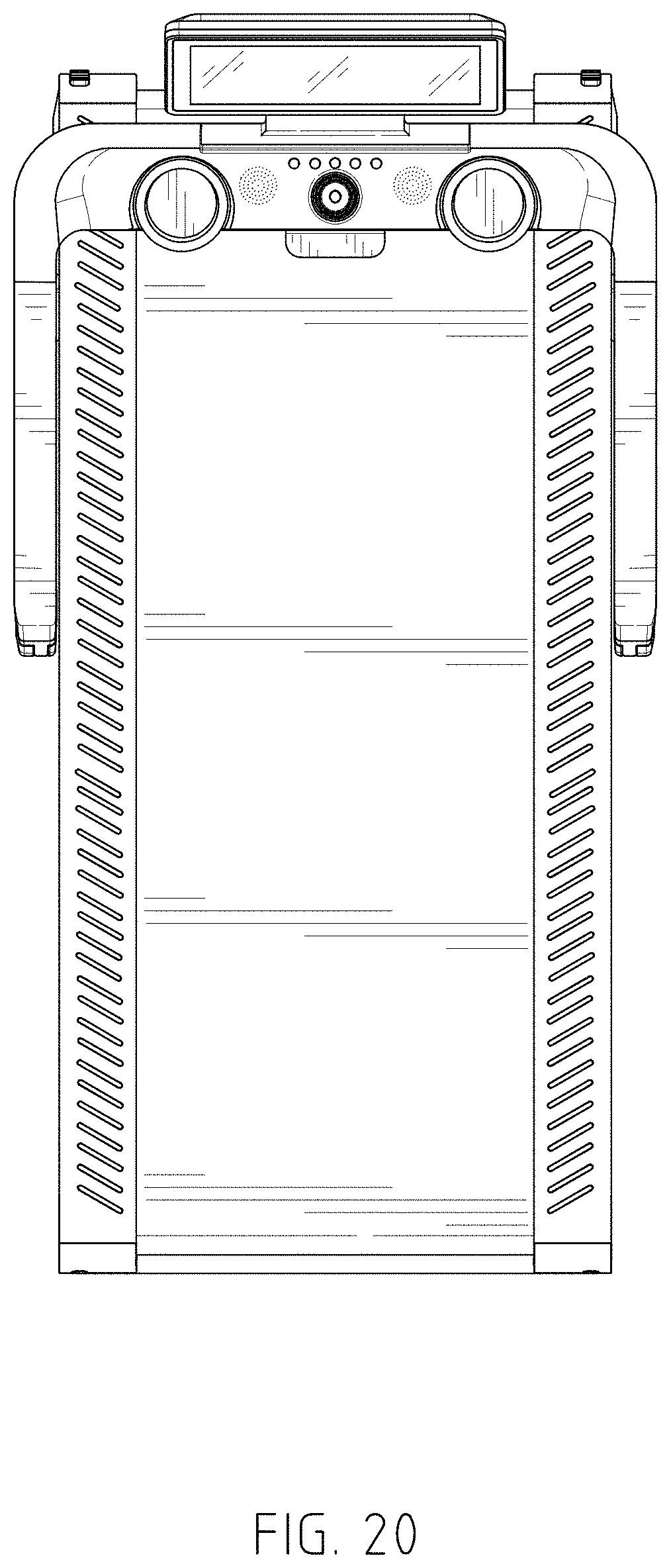 Patent USD1000548 Figure 20 – Treadmill