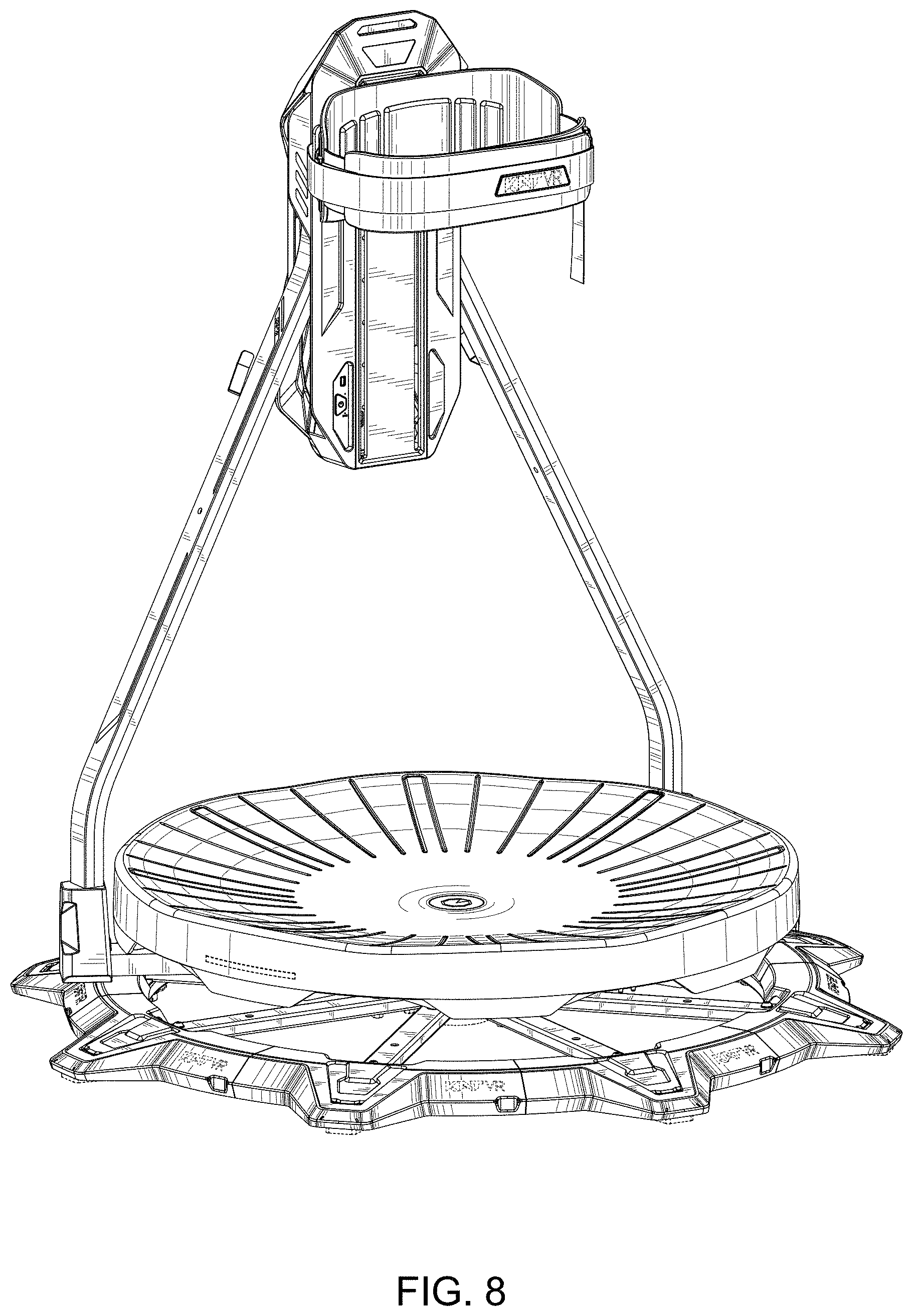 Patent USD1000549 Figure 8 – Omni-directional treadmill