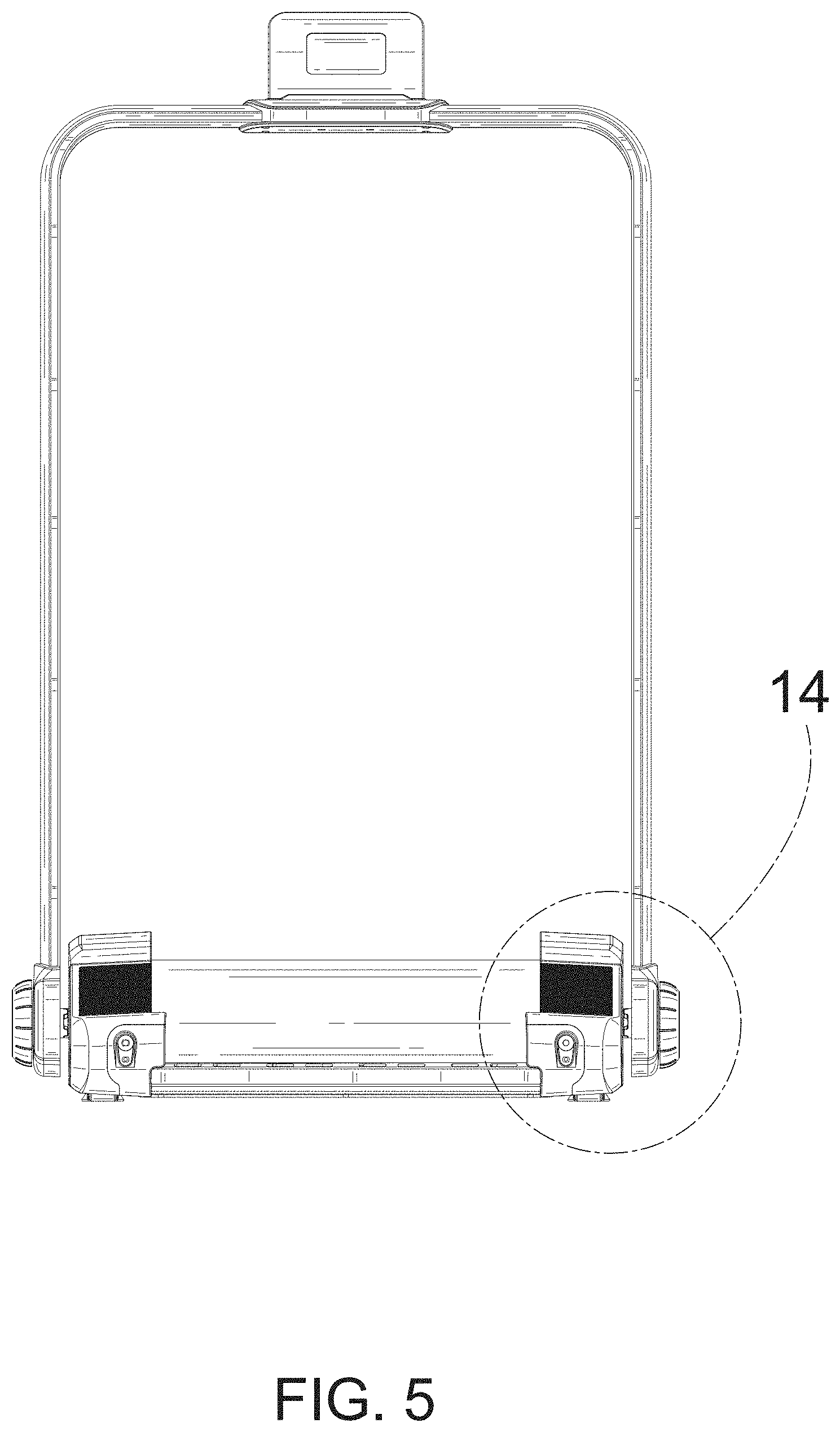 Patent USD1000550 Figure 5 – Treadmill