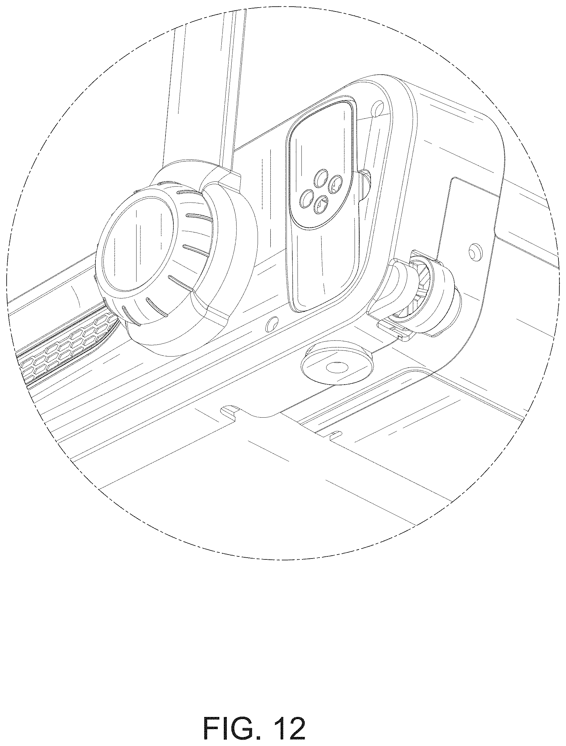 Patent USD1000550 Figure 12 – Treadmill