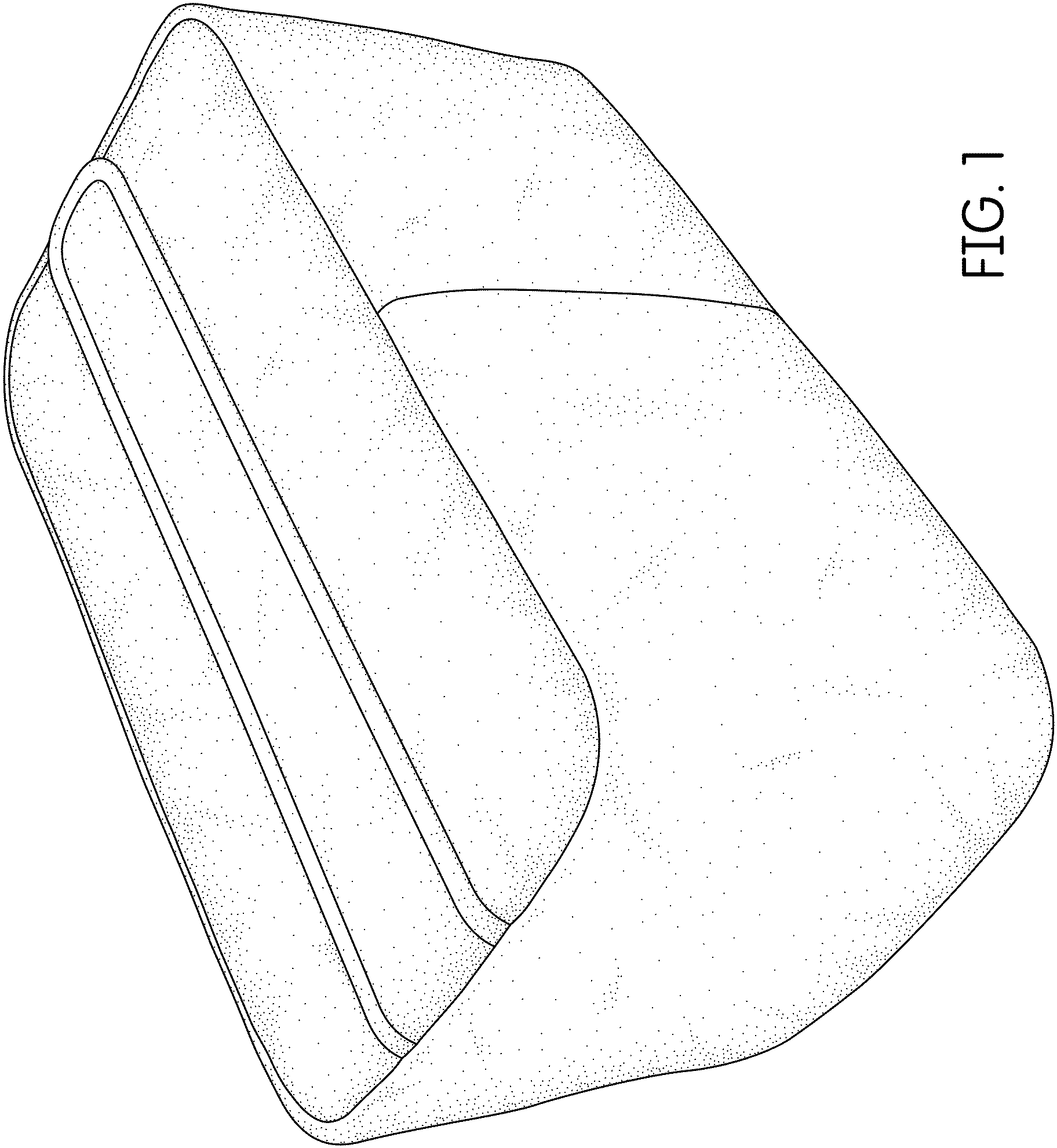 Patent USD1000551 Figure 1 – Bag