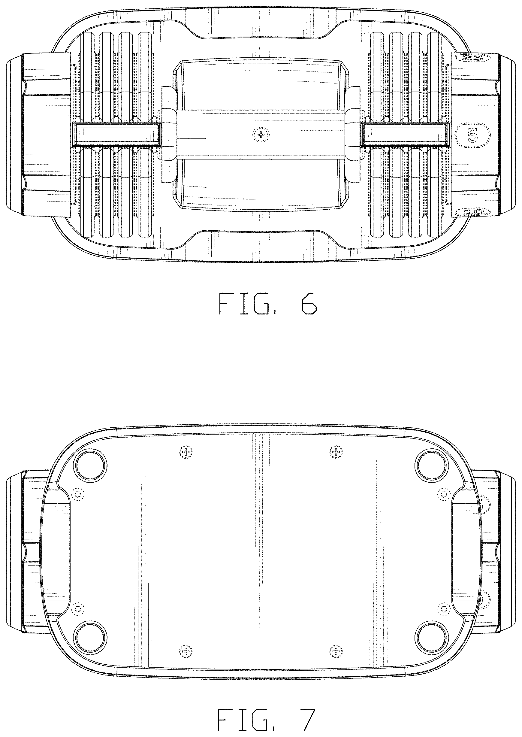Patent USD1000553 Figure 4 – Adustable dumbbell