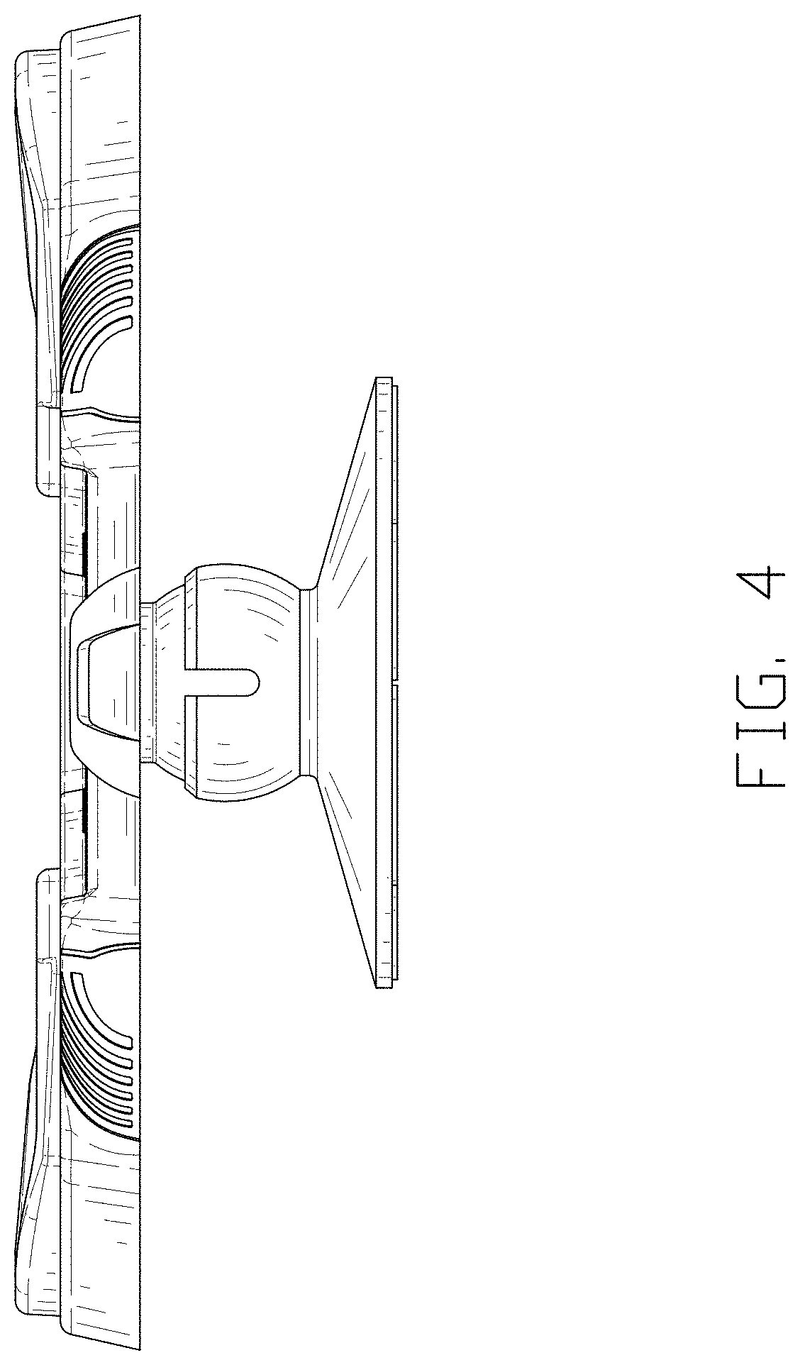 Patent USD1000554 Figure 4 – Planking platform with base