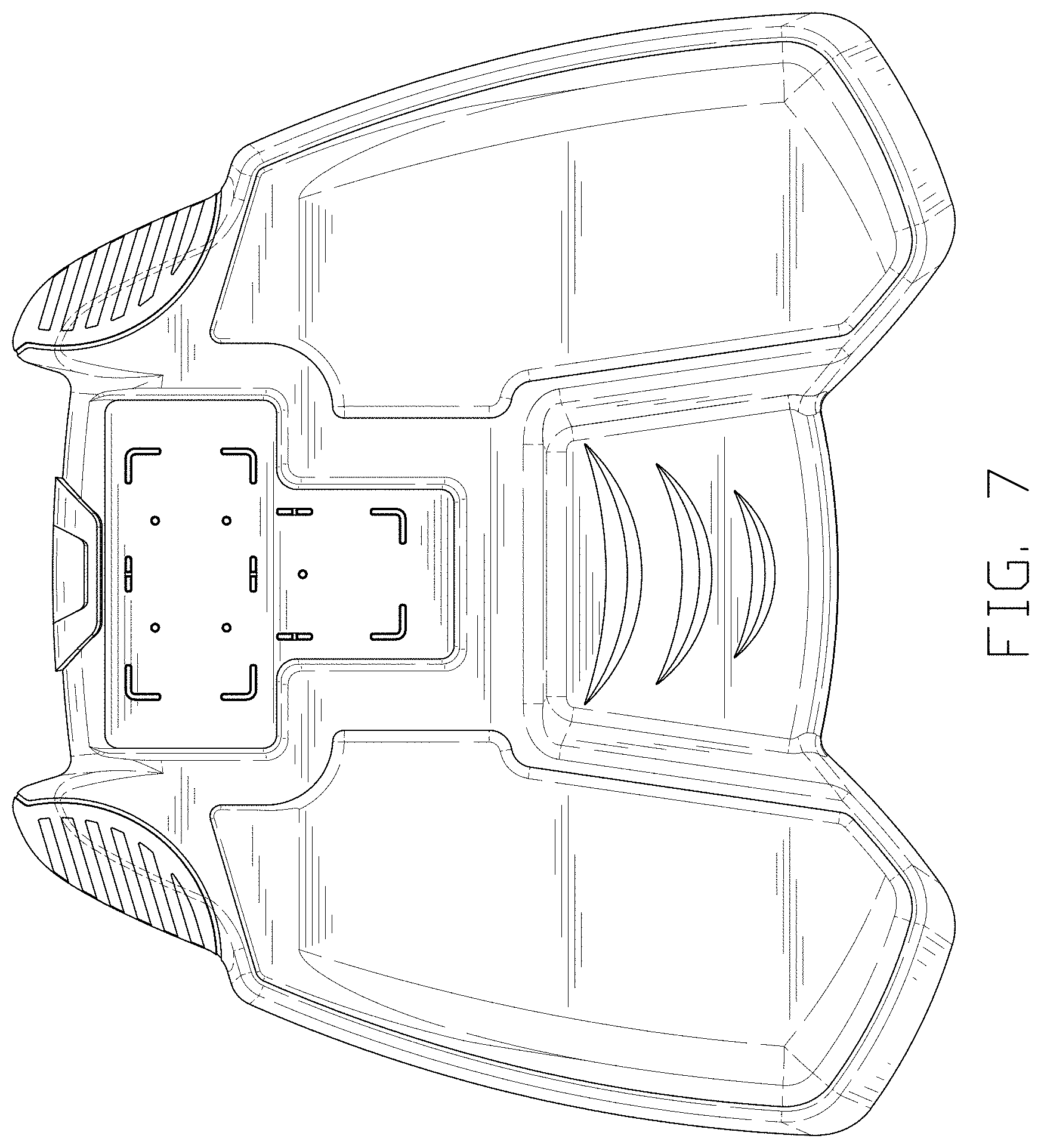 Patent USD1000554 Figure 7 – Planking platform with base