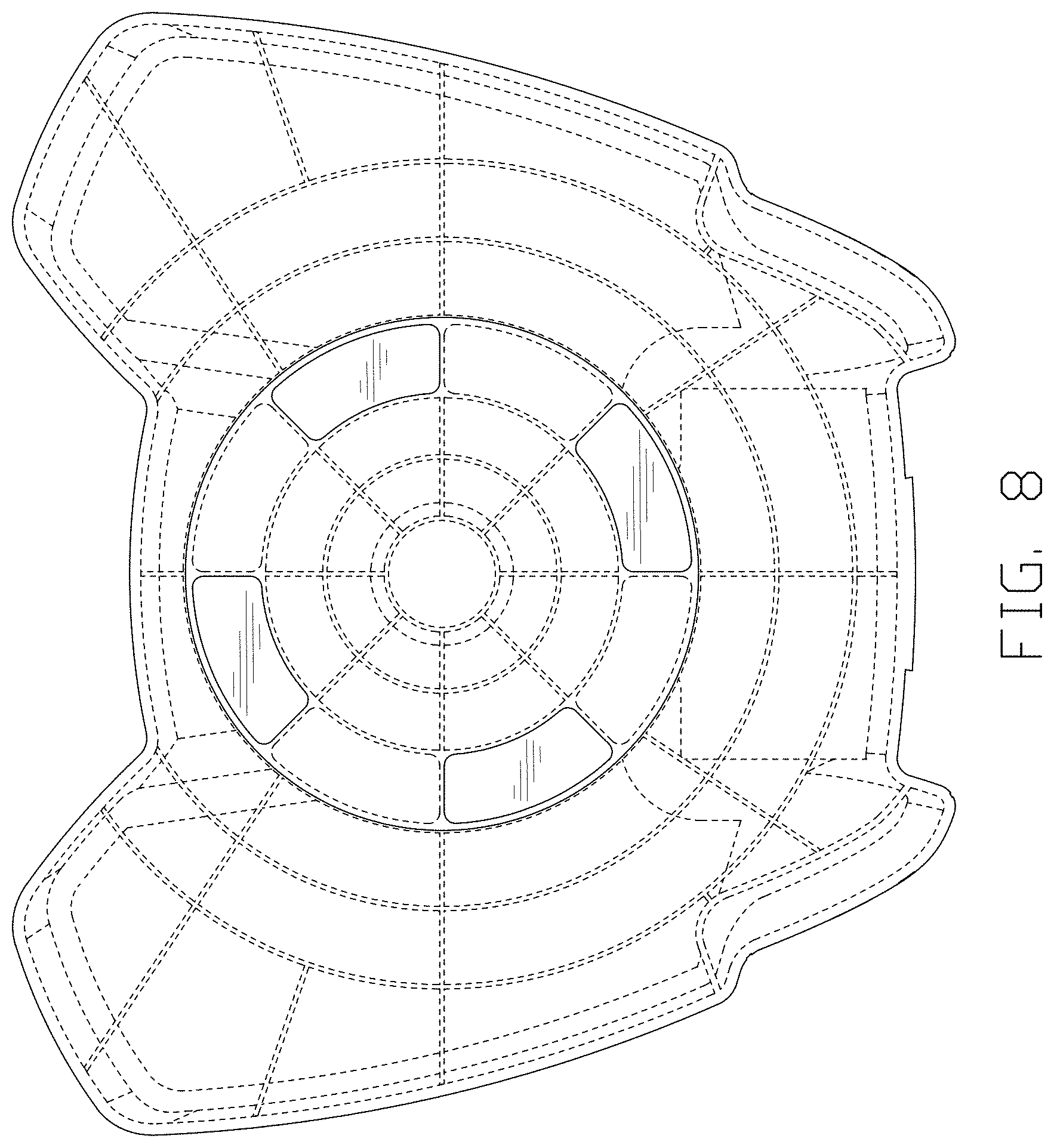 Patent USD1000554 Figure 8 – Planking platform with base
