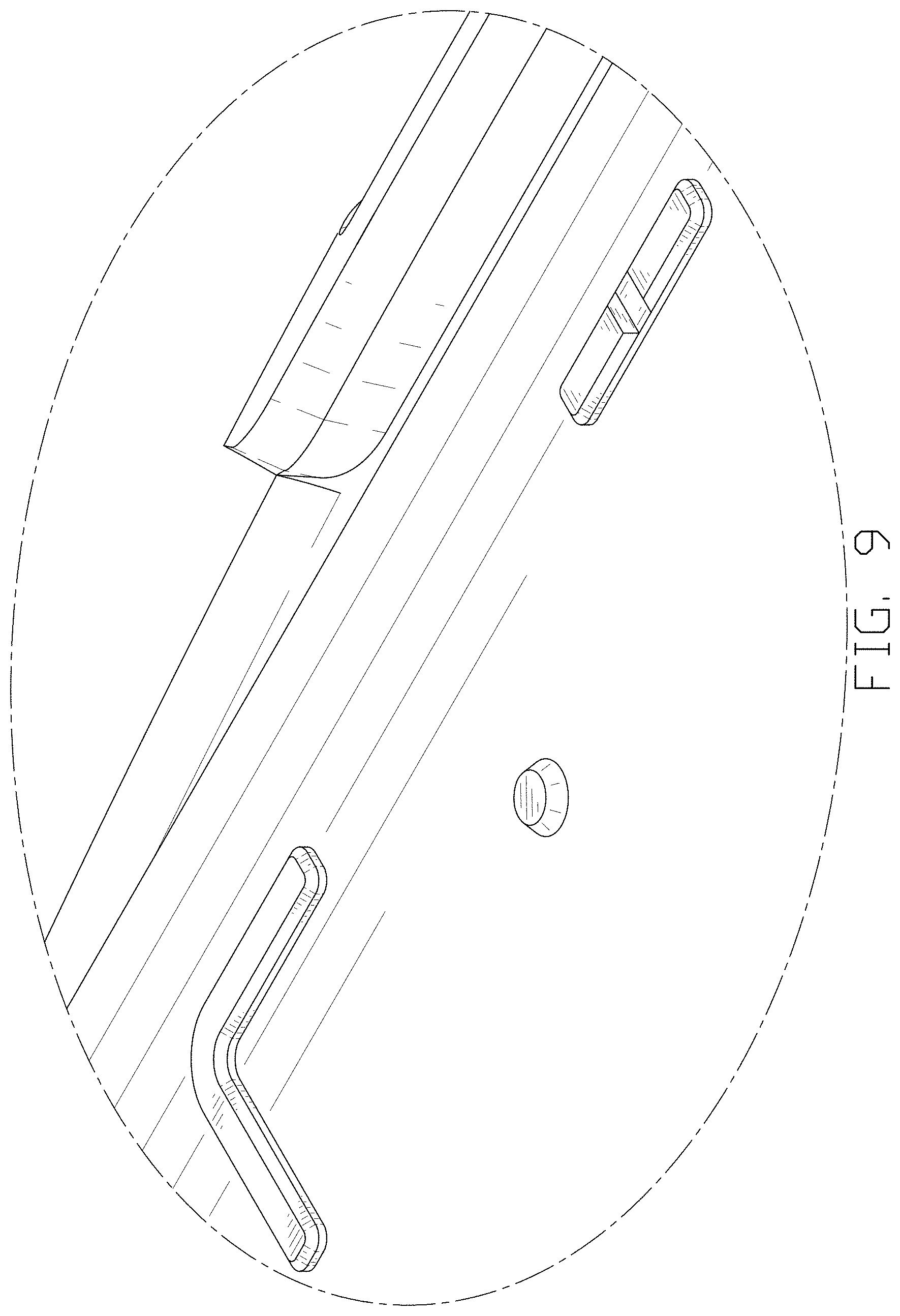 Patent USD1000554 Figure 9 – Planking platform with base