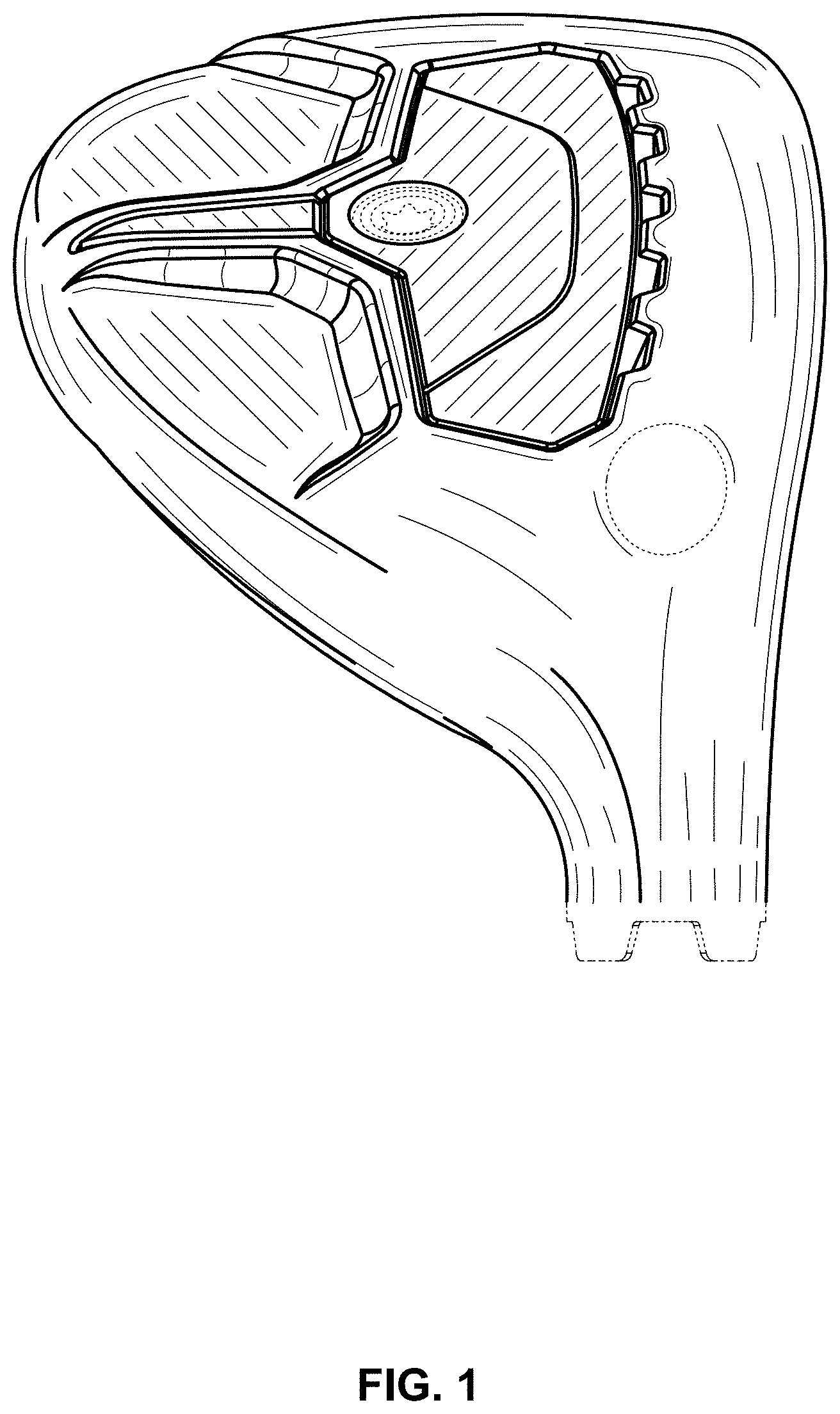 Patent USD1000556 Figure 1 – Golf club head