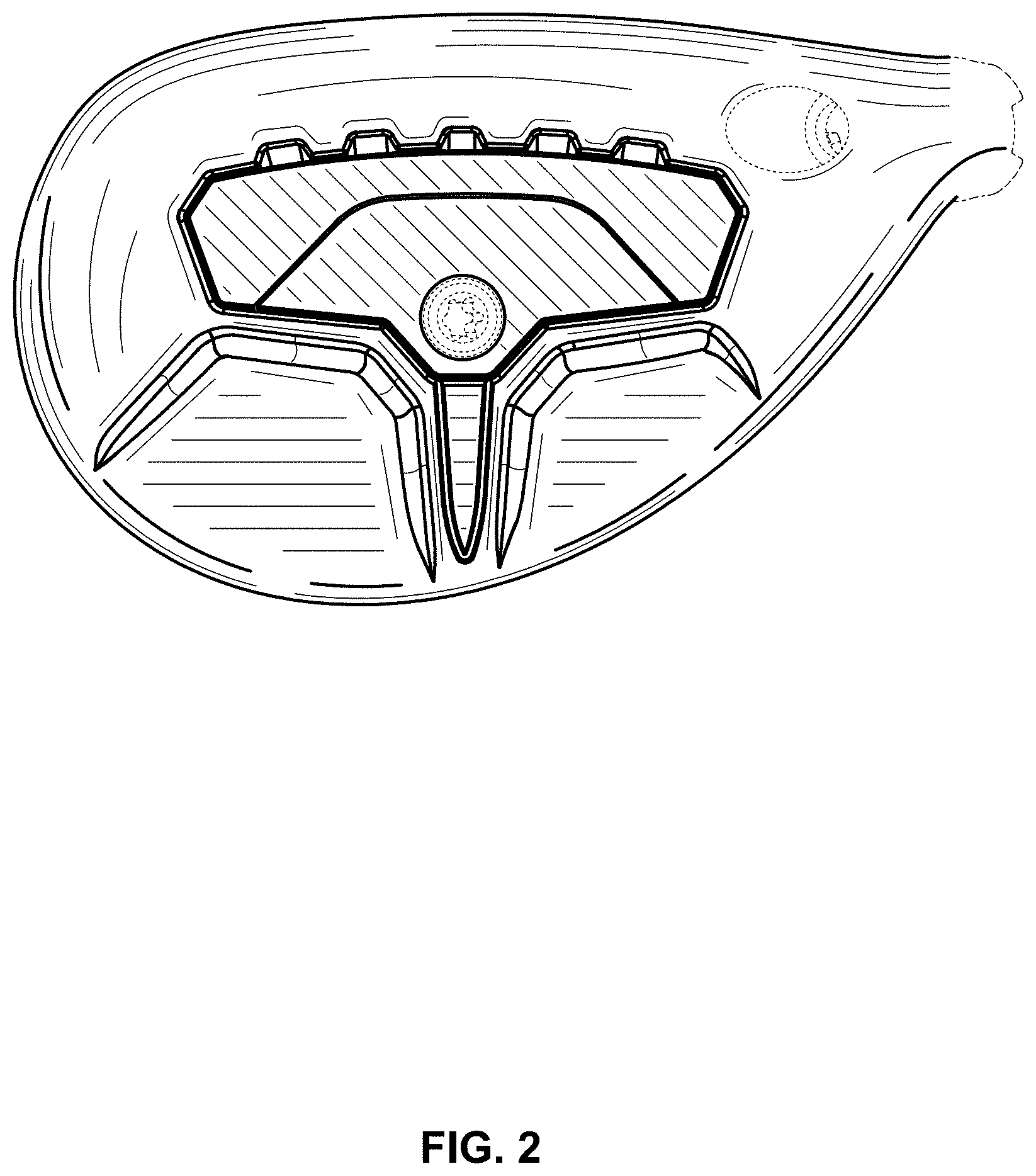 Patent USD1000556 Figure 2 – Golf club head
