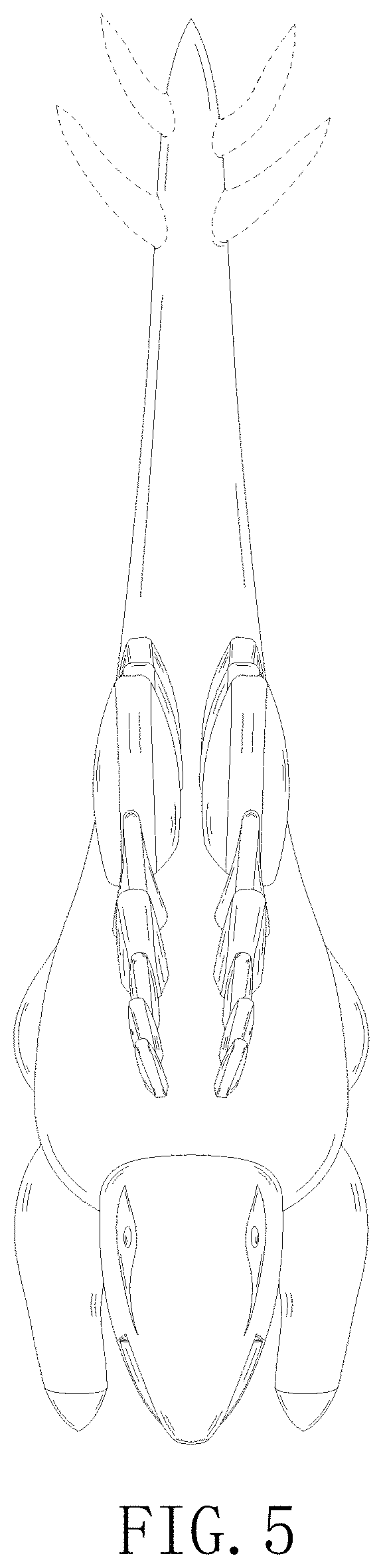 Patent USD1000557 Figure 5 – Inflatable dinosaur