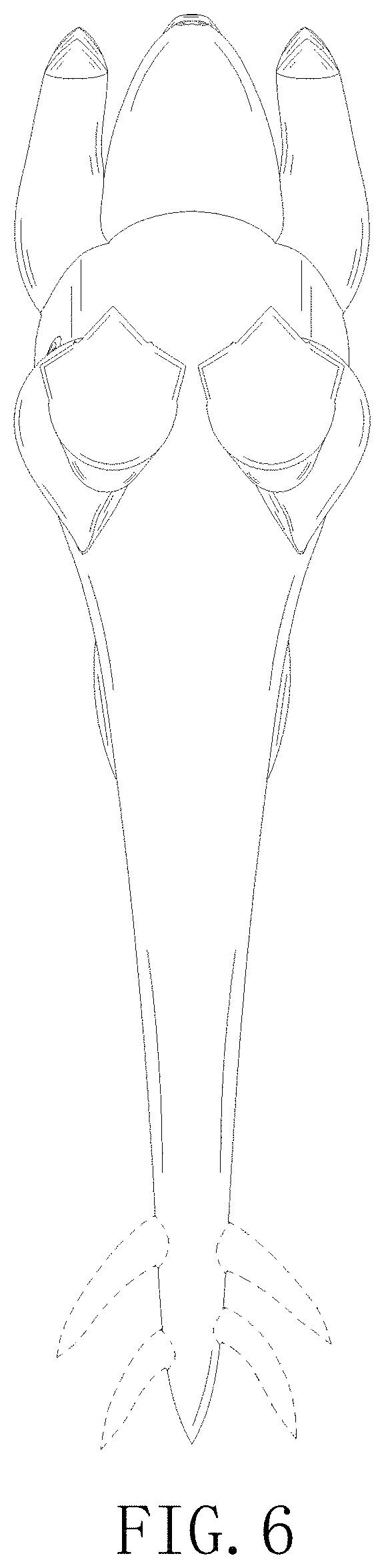 Patent USD1000557 Figure 6 – Inflatable dinosaur