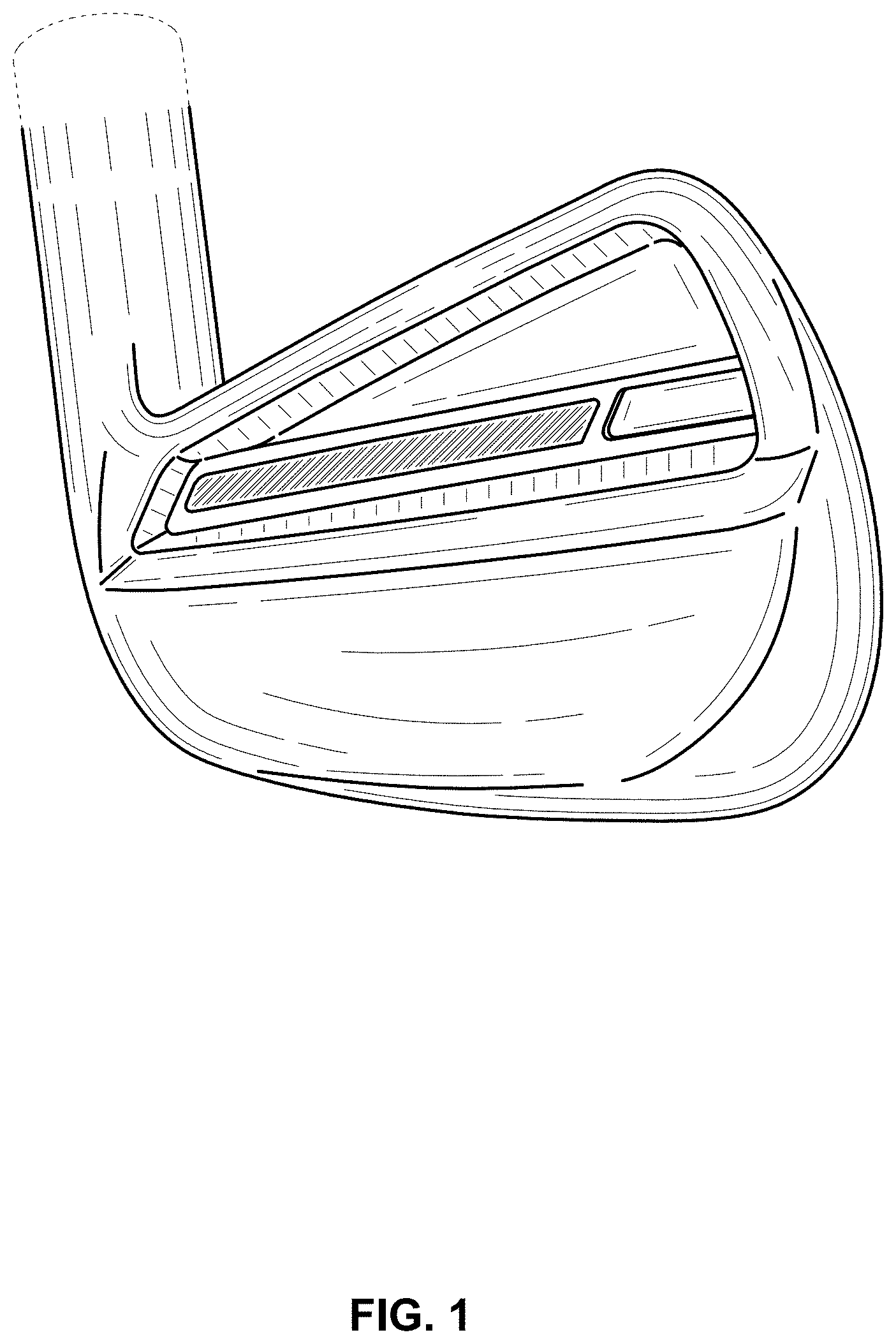 Patent USD1000558 Figure 1 – Iron golf club head